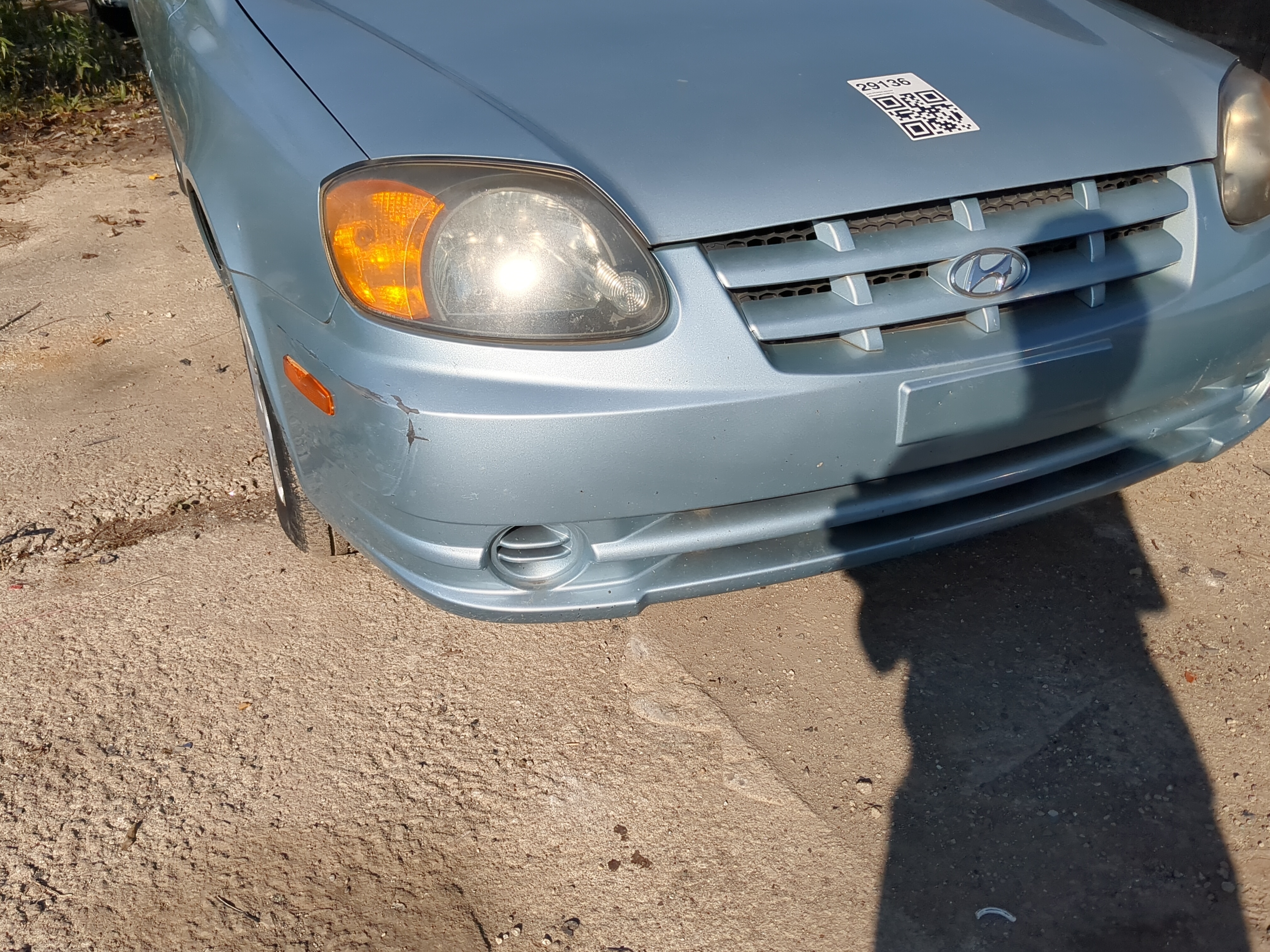 2003-2006 Hyundai Accent Front Bumper - Oem 1177078 - Oemusedautoparts1.com