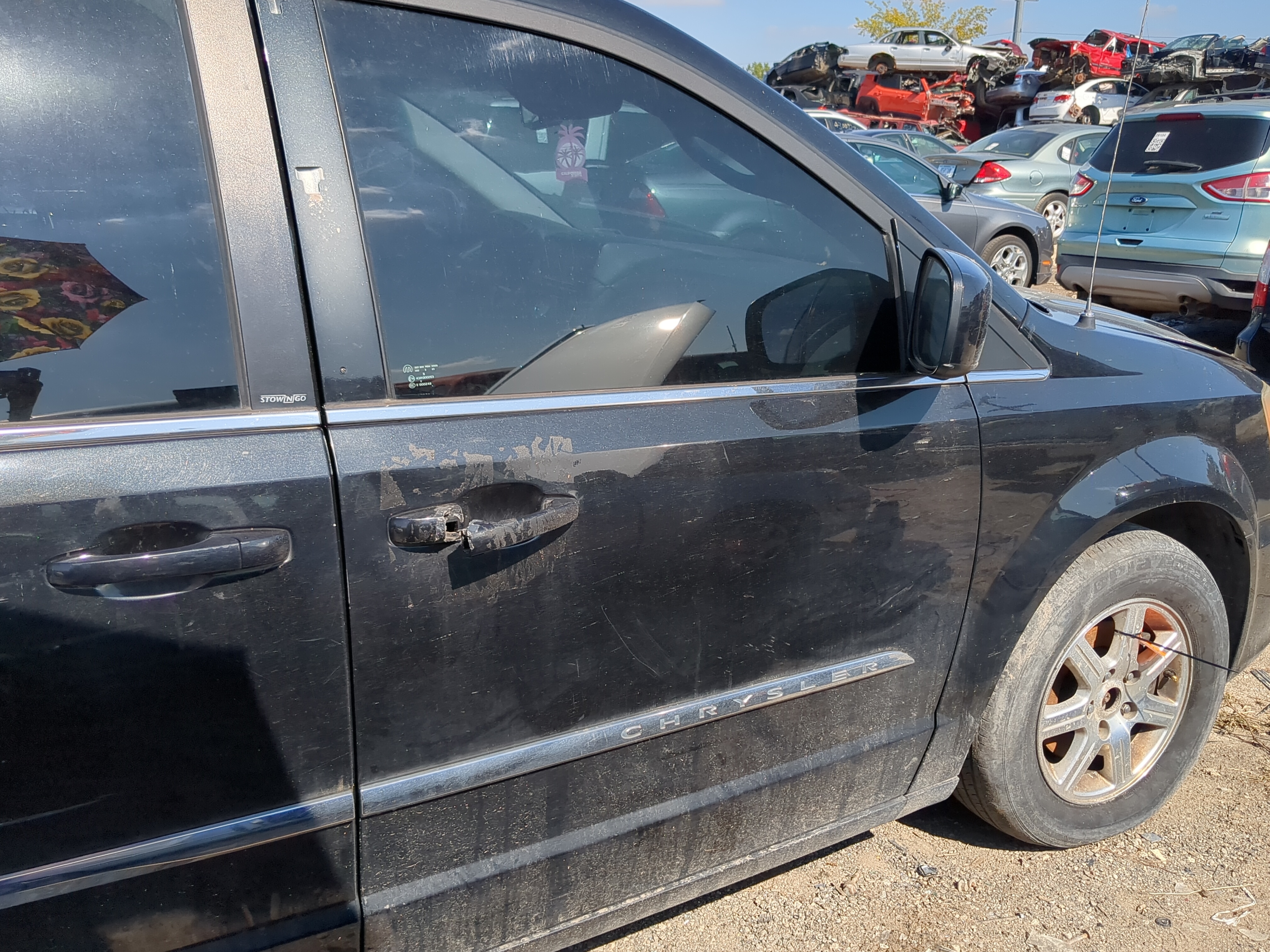 2008-2016 Chrysler Town & Country Passenger Front Door Oem 1177993 - Oemusedautoparts1.com