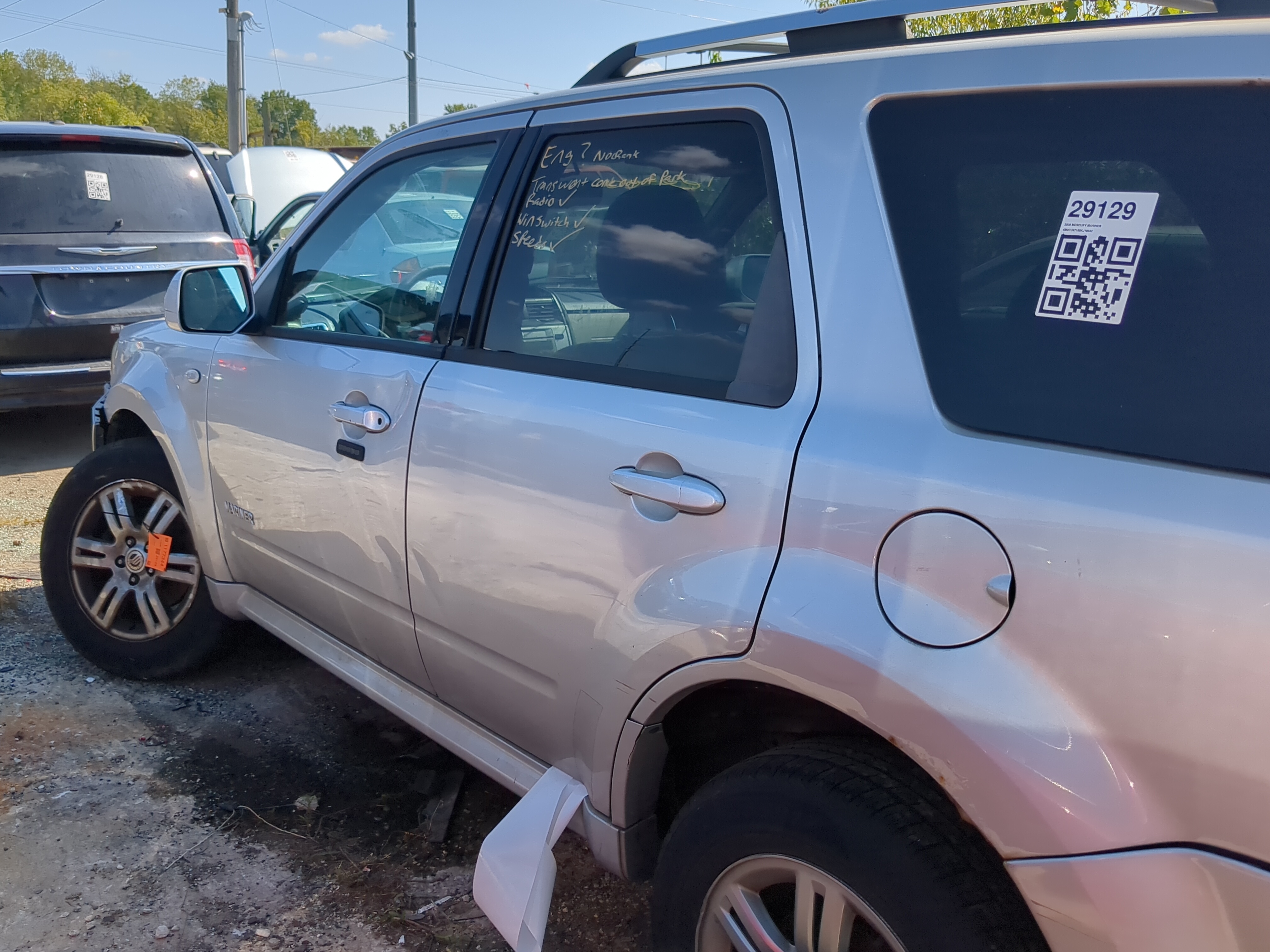 2008-2011 Mercury Mariner Driver Rear Door Oem 1178112 - Oemusedautoparts1.com