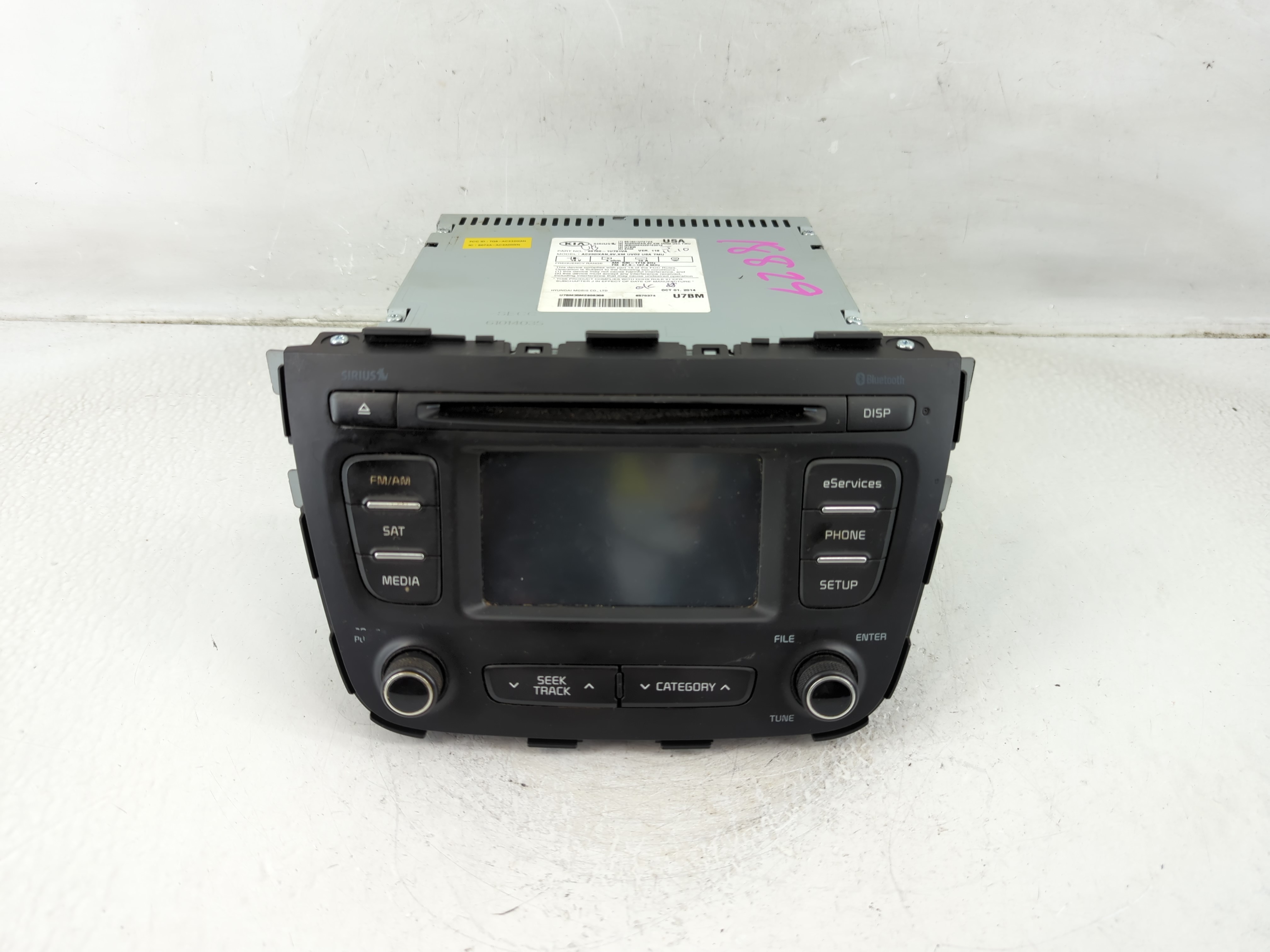 2015-2015 Kia Sorento Am Fm Cd Player Radio Receiver 1178281 - Oemusedautoparts1.com