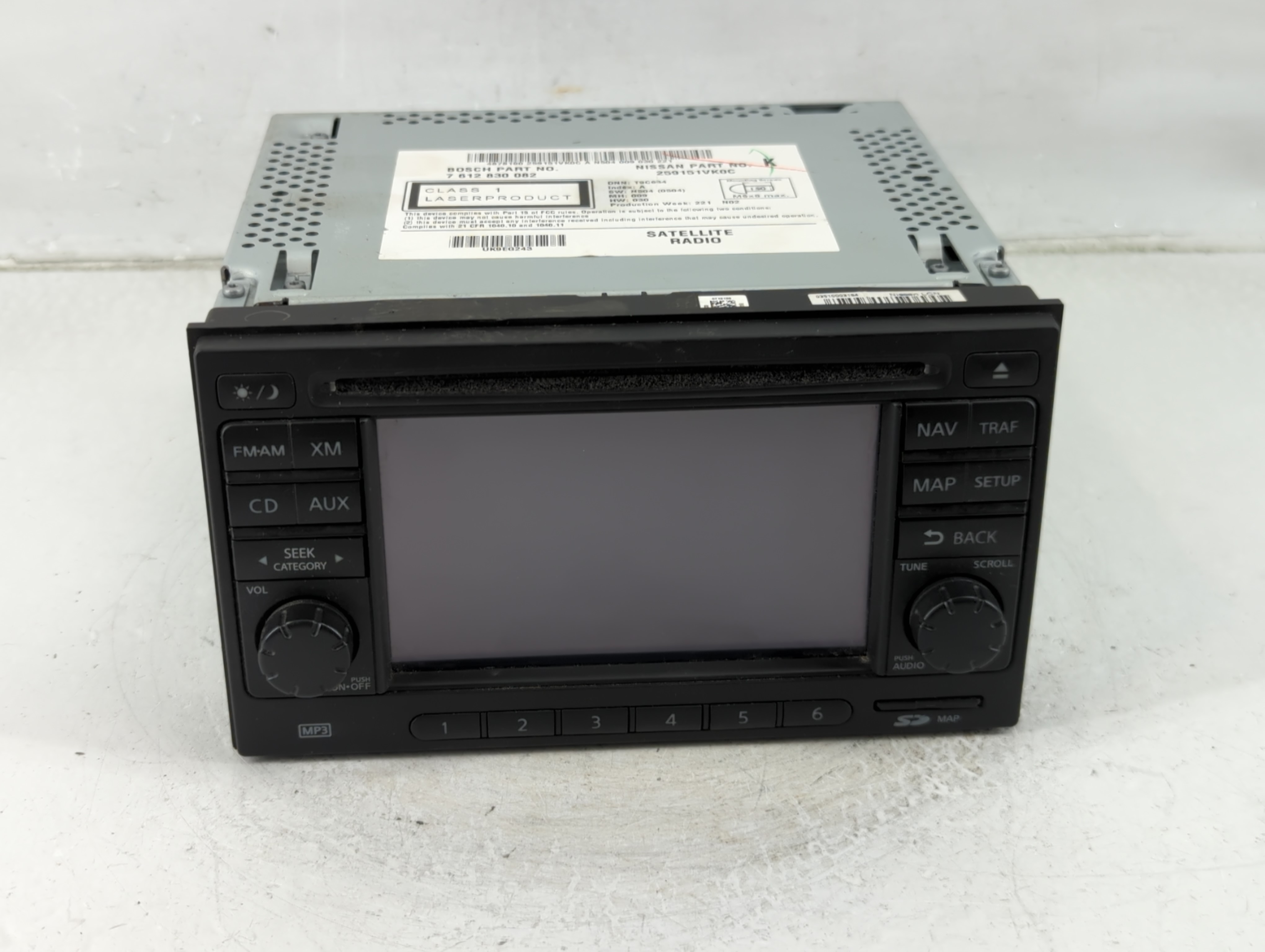 2011-2012 Nissan Rogue Am Fm Cd Player Radio Receiver 1178407 - Oemusedautoparts1.com