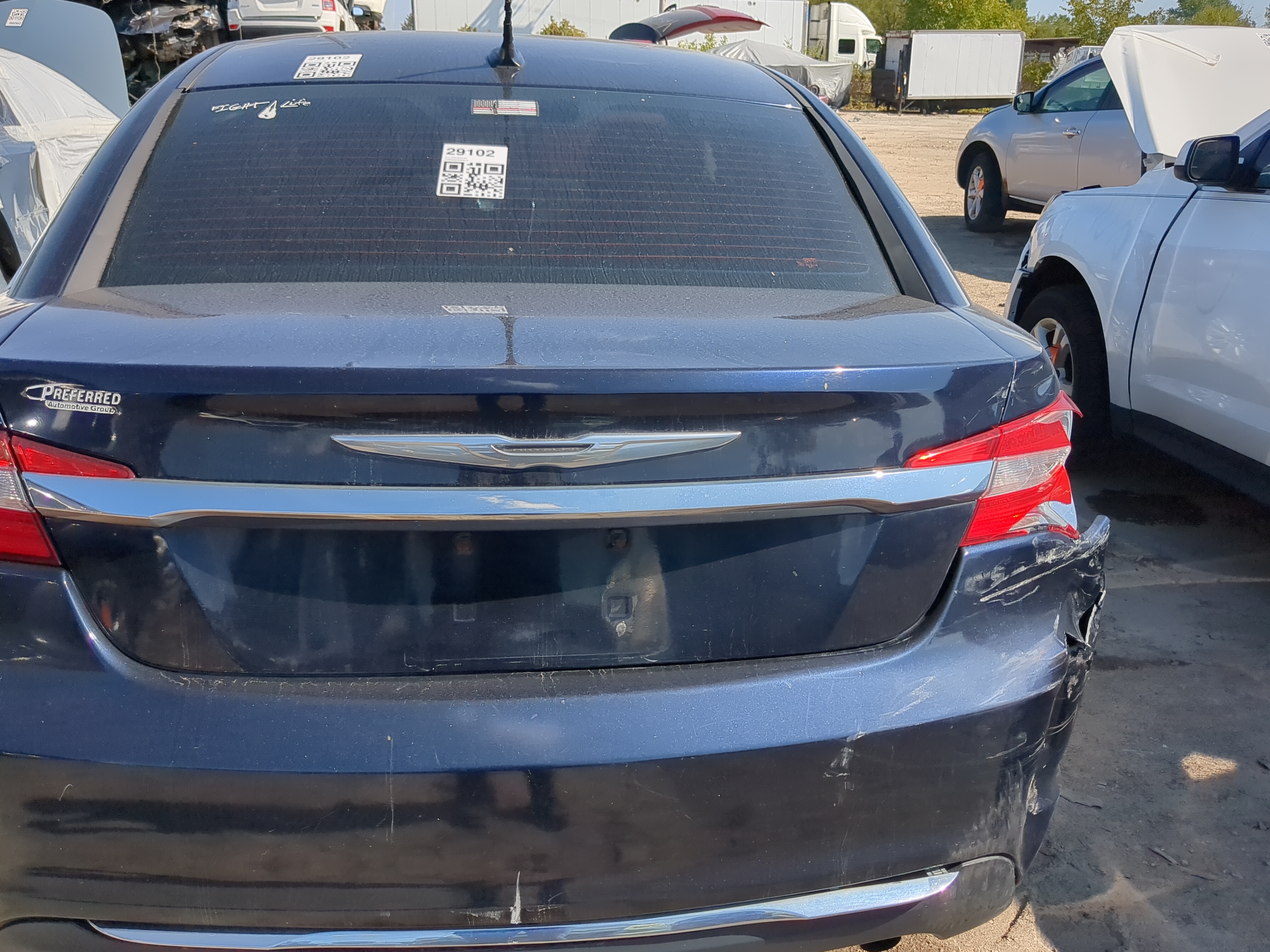 2011-2014 Chrysler 200 Trunk/decklid/hatch/tailgate Oem 1178534 - Oemusedautoparts1.com