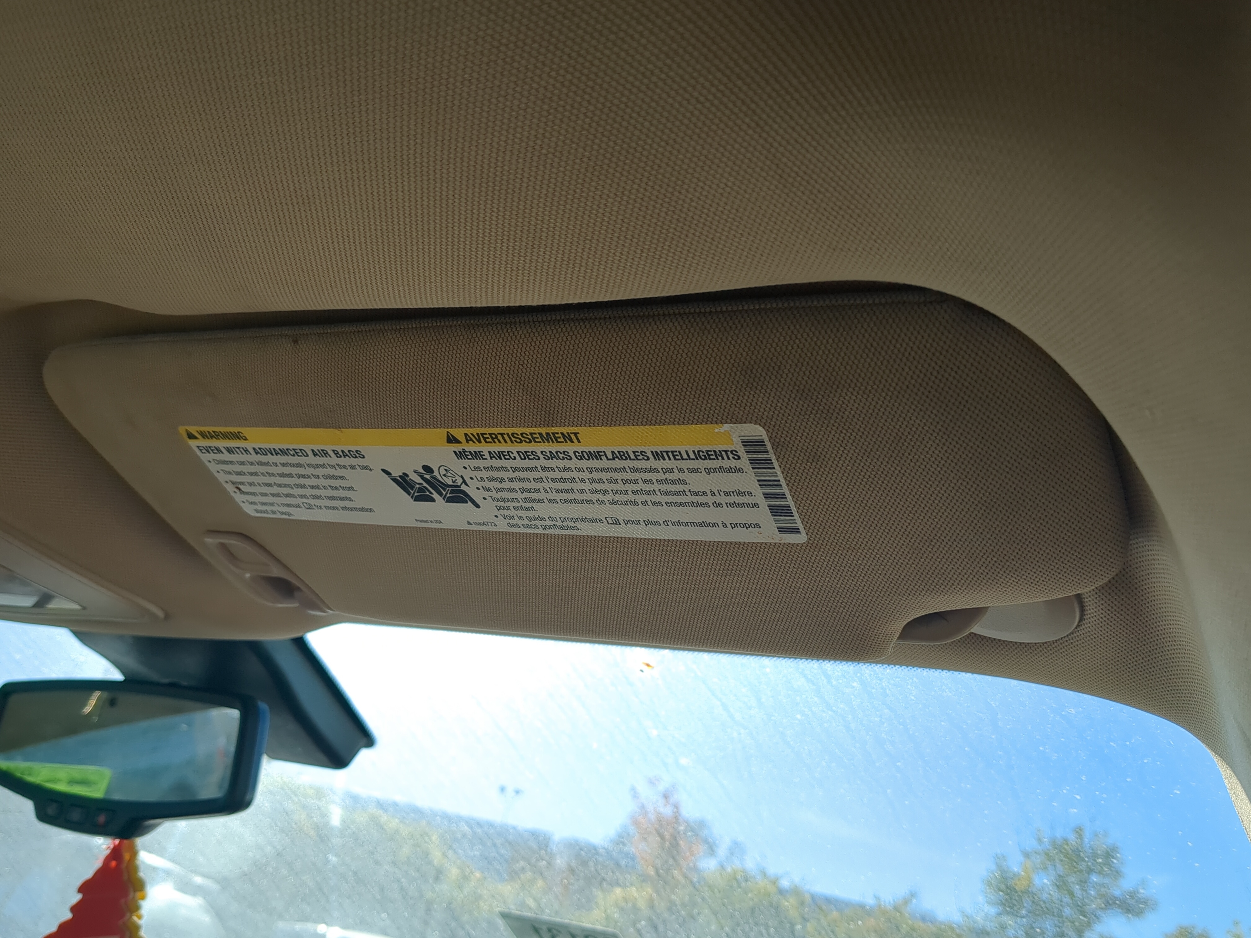 2010-2015 Buick Lacrosse Passenger Sun Visor Mirror Right Sunvisor 1178793 - Oemusedautoparts1.com