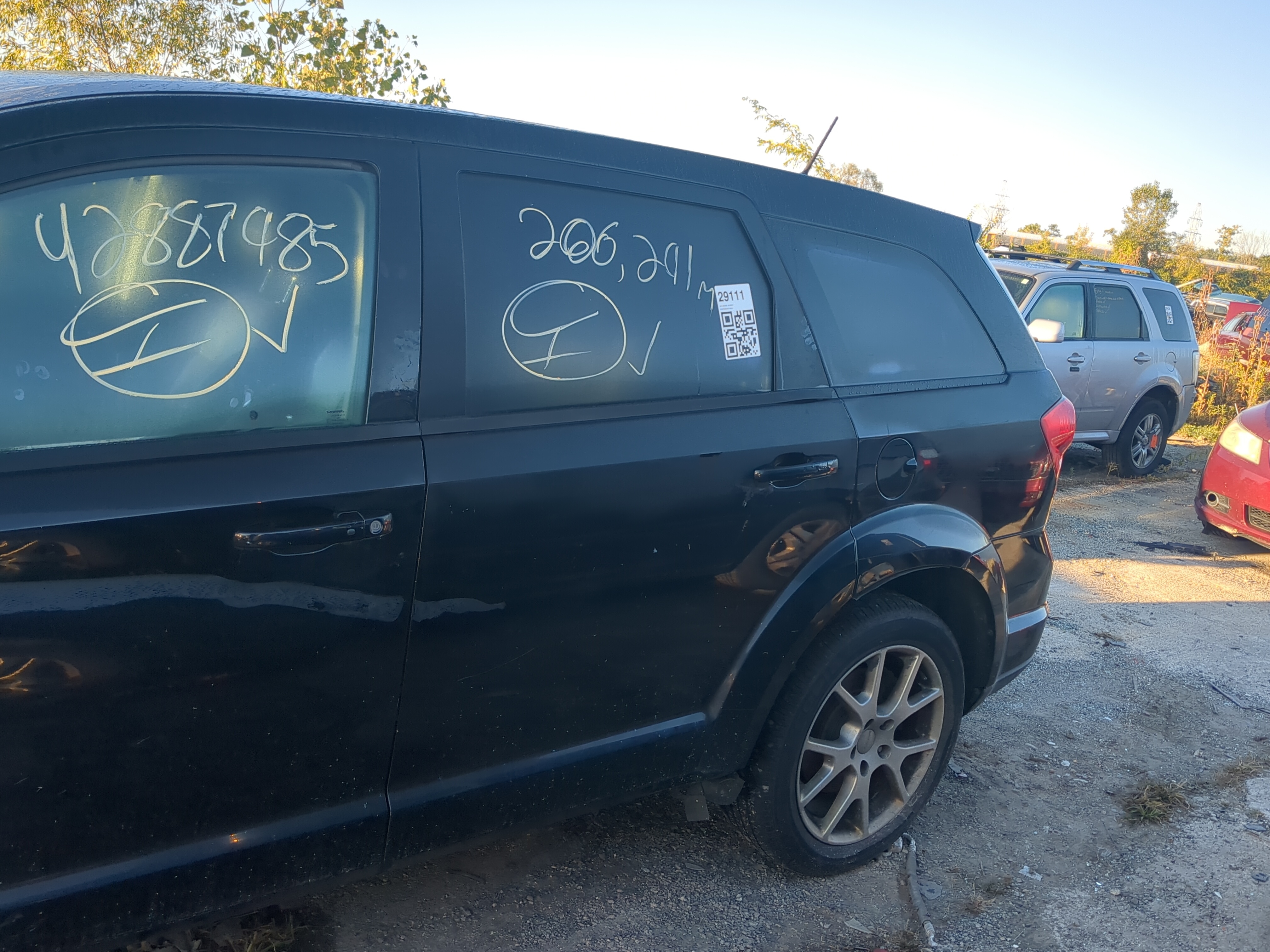 2016 Dodge Journey Driver Rear Door Oem 1179246 - Oemusedautoparts1.com