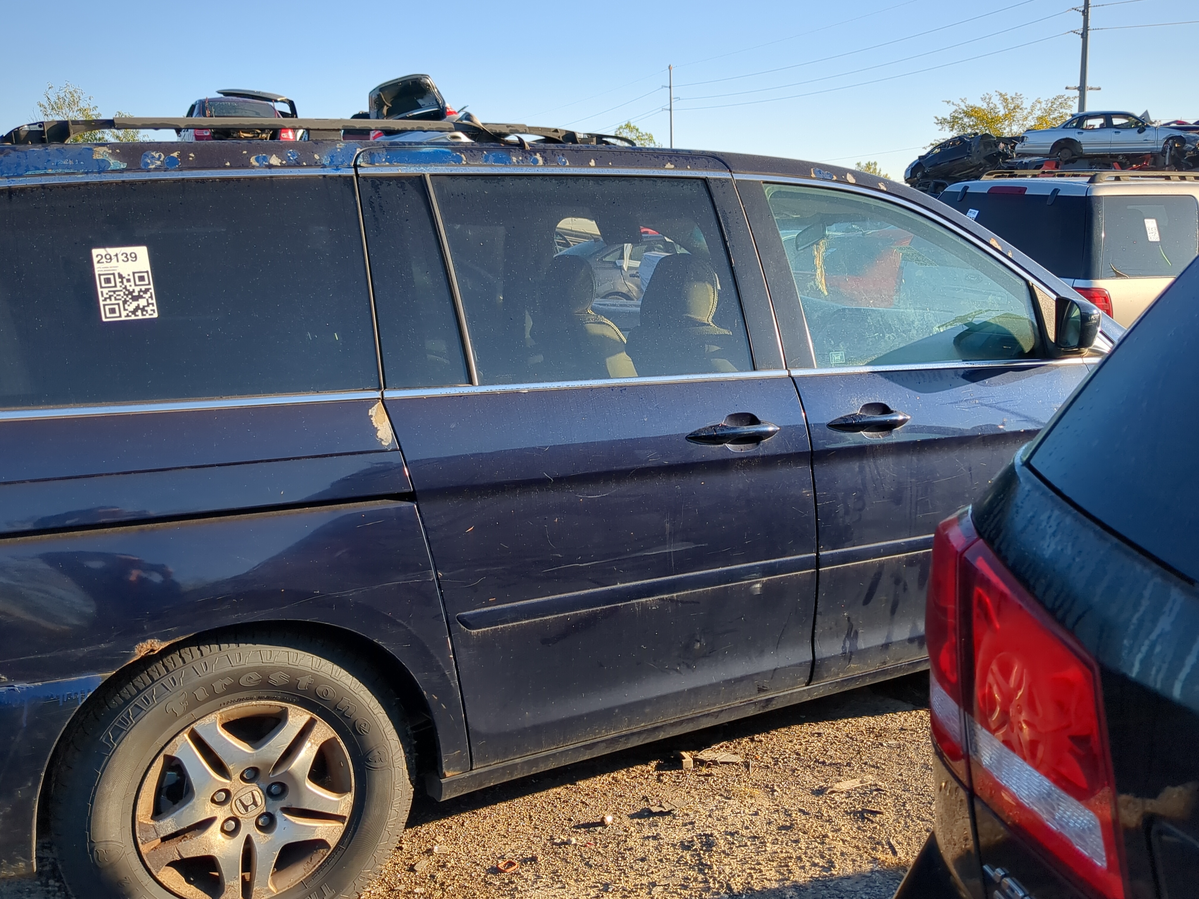 2005-2007 Honda Odyssey Passenger Rear Door Oem 1179382 - Oemusedautoparts1.com