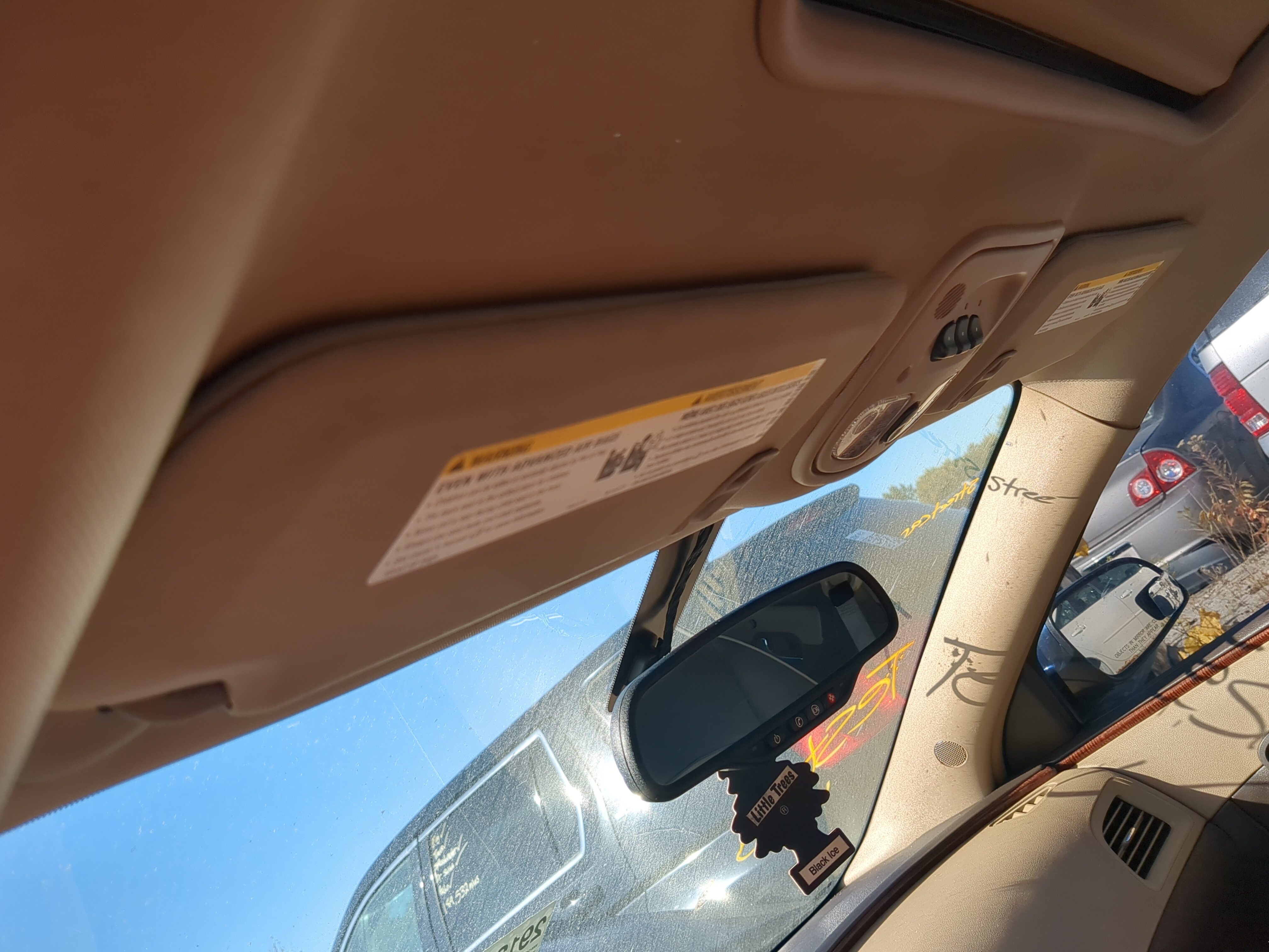 2004-2012 Chevrolet Malibu Driver Sun Visor Mirror Left Sunvisor 1179703 - Oemusedautoparts1.com