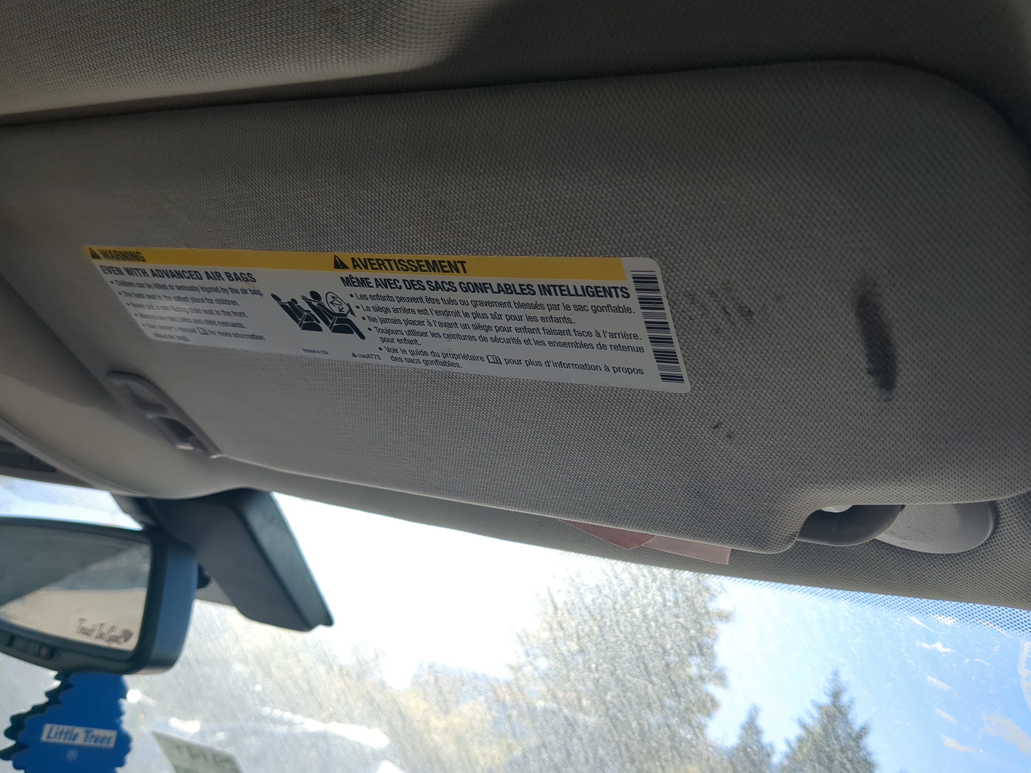 2010-2017 Gmc Terrain Passenger Sun Visor Mirror Right Sunvisor 1179835 - Oemusedautoparts1.com