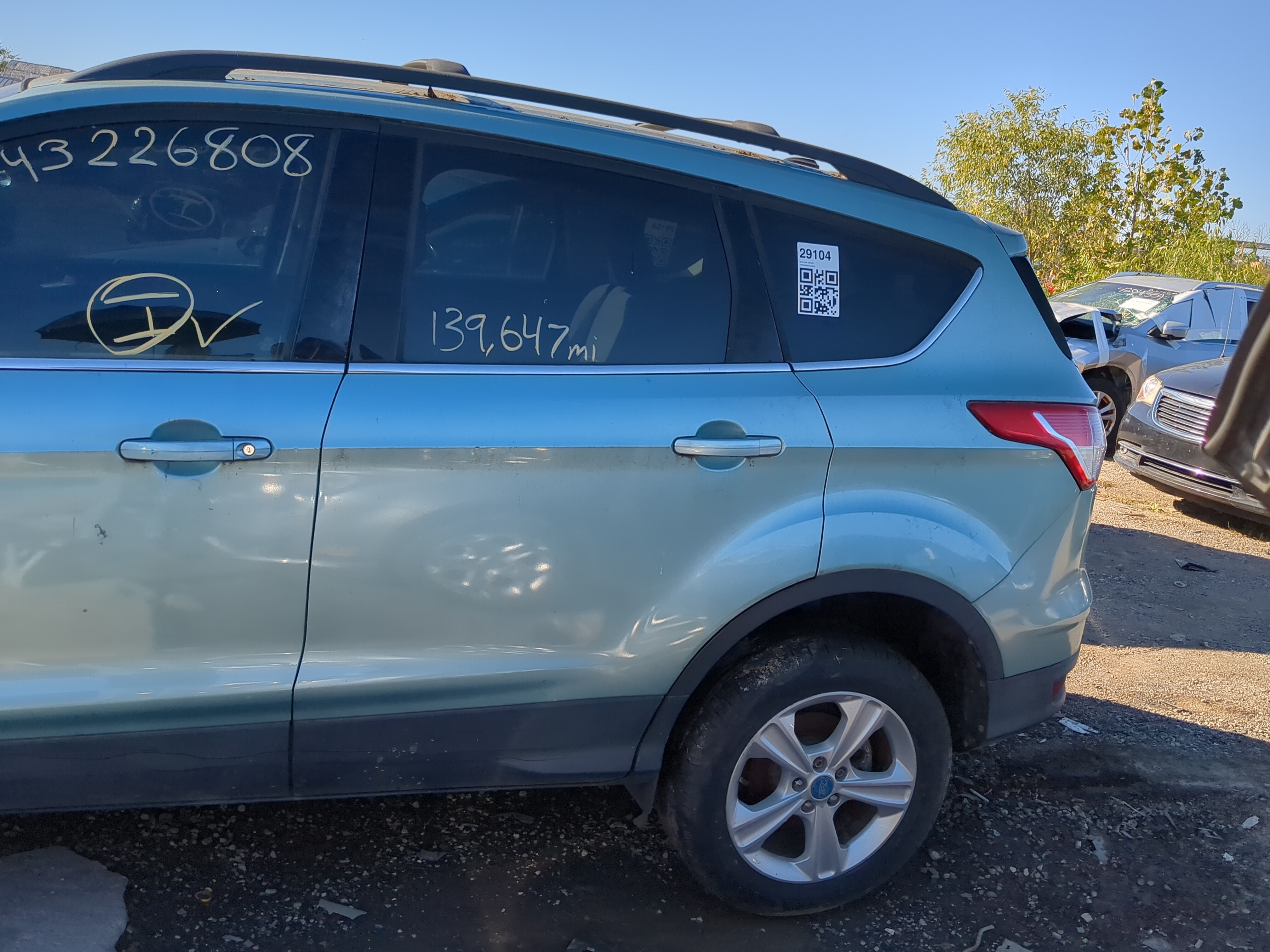 2013-2019 Ford Escape Driver Rear Door Oem 1179998 - Oemusedautoparts1.com