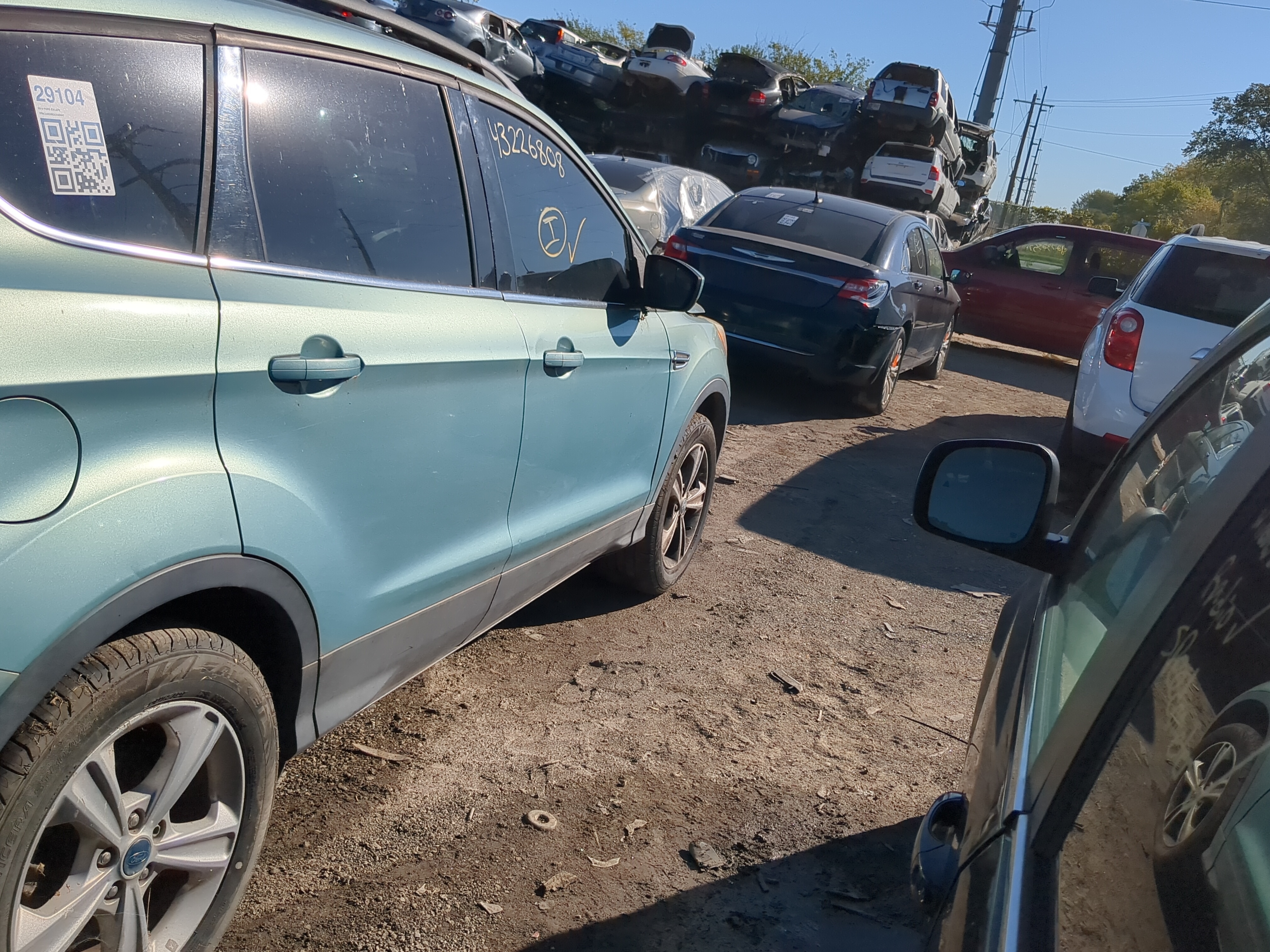 2013-2019 Ford Escape Passenger Rear Door Oem 1180061 - Oemusedautoparts1.com