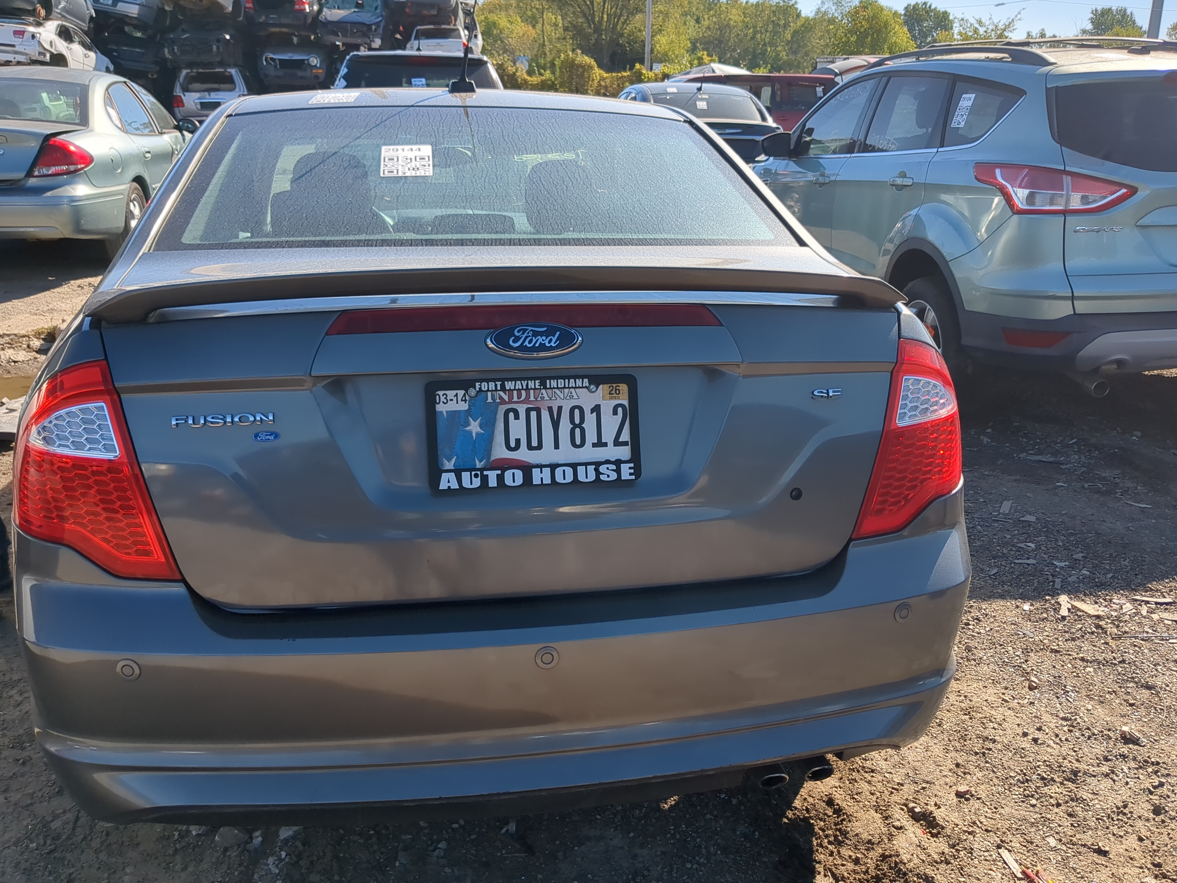 2010-2012 Ford Fusion Trunk/decklid/hatch/tailgate Oem 1180502 - Oemusedautoparts1.com