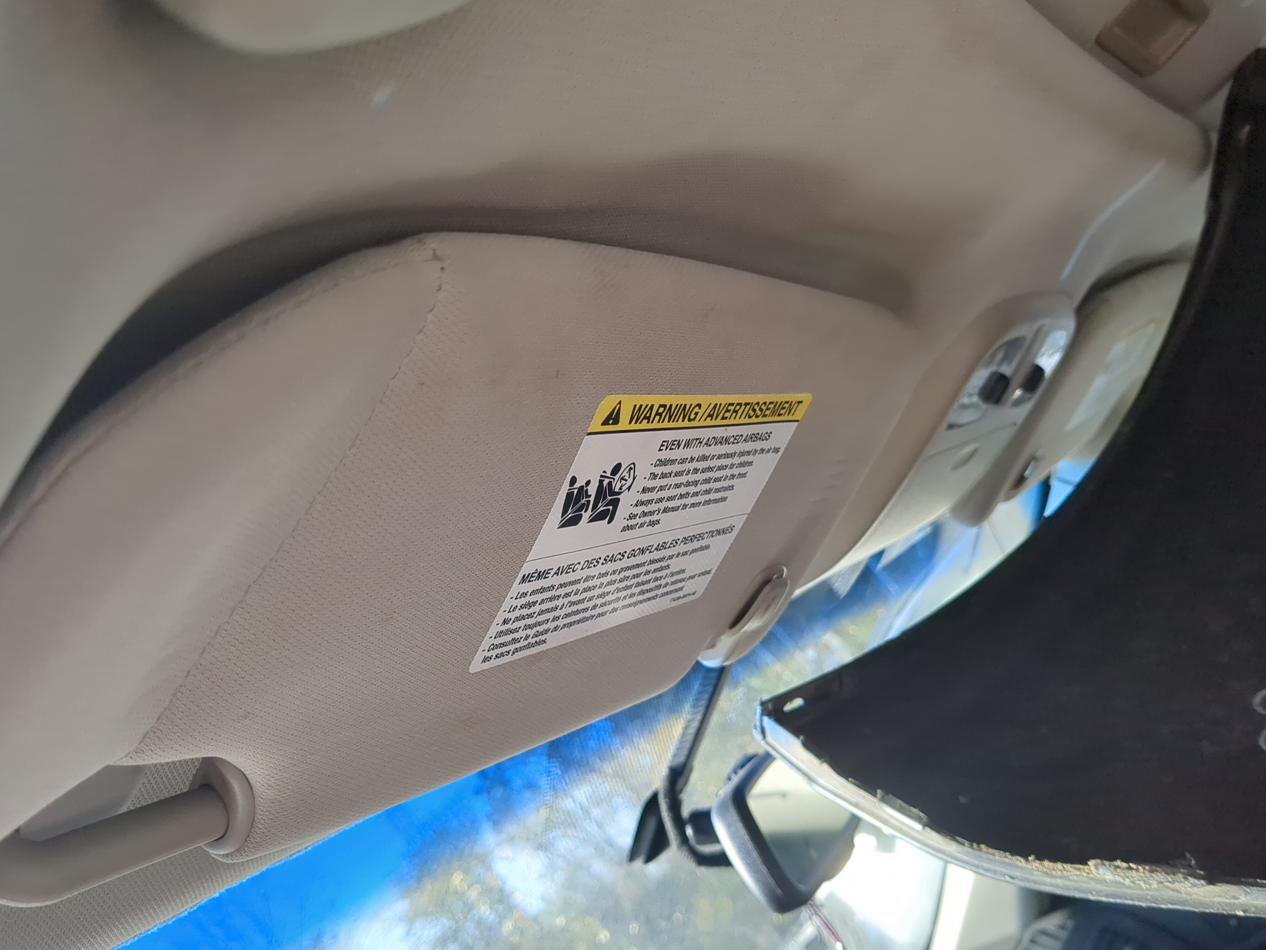 2010-2012 Ford Fusion Driver Sun Visor Mirror Left Sunvisor 1180515 - Oemusedautoparts1.com