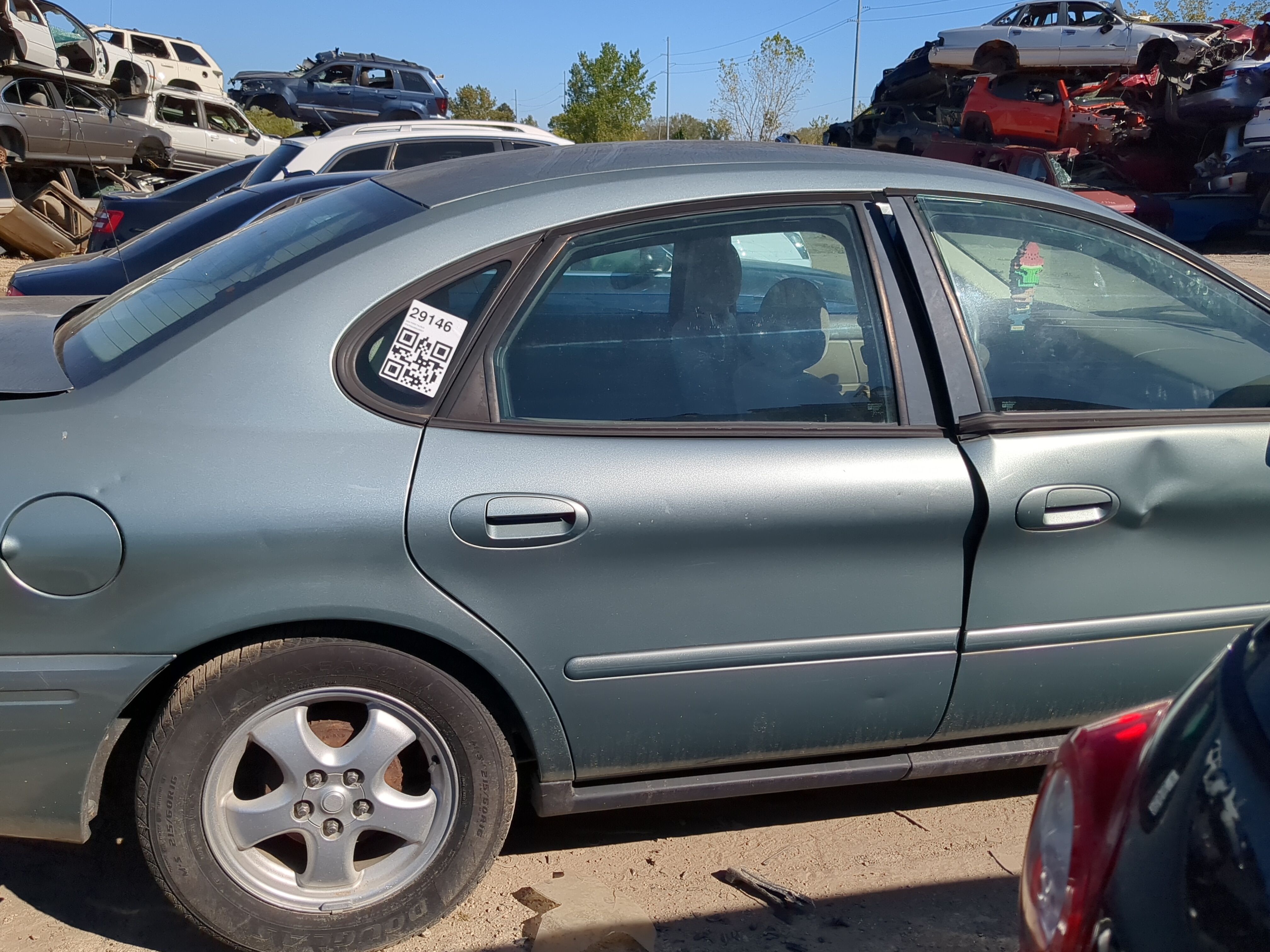 2000-2007 Ford Taurus Passenger Rear Door Oem 1180645 - Oemusedautoparts1.com