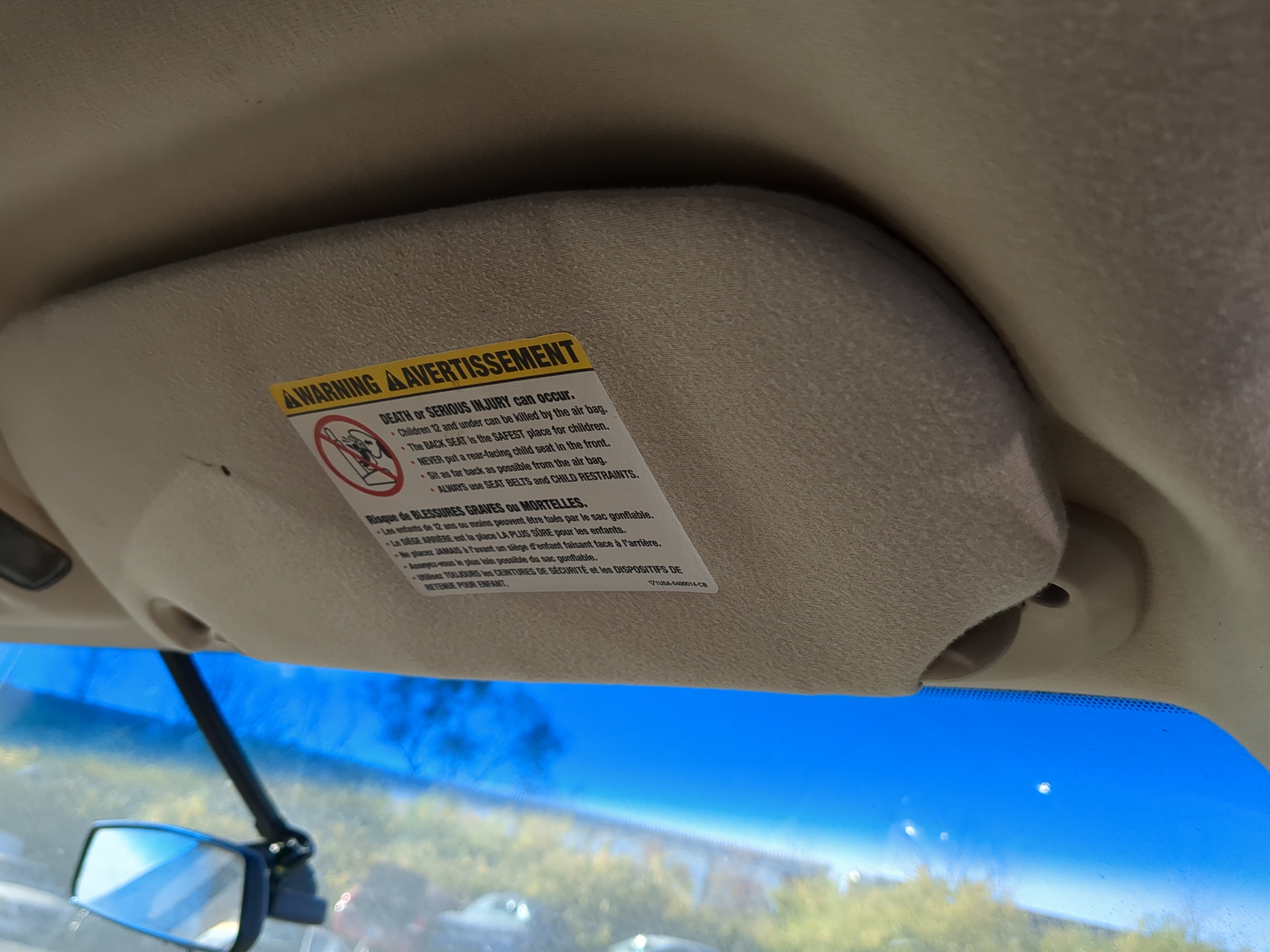 2005-2006 Ford Expedition Passenger Sun Visor Mirror Right Sunvisor 1180835 - Oemusedautoparts1.com