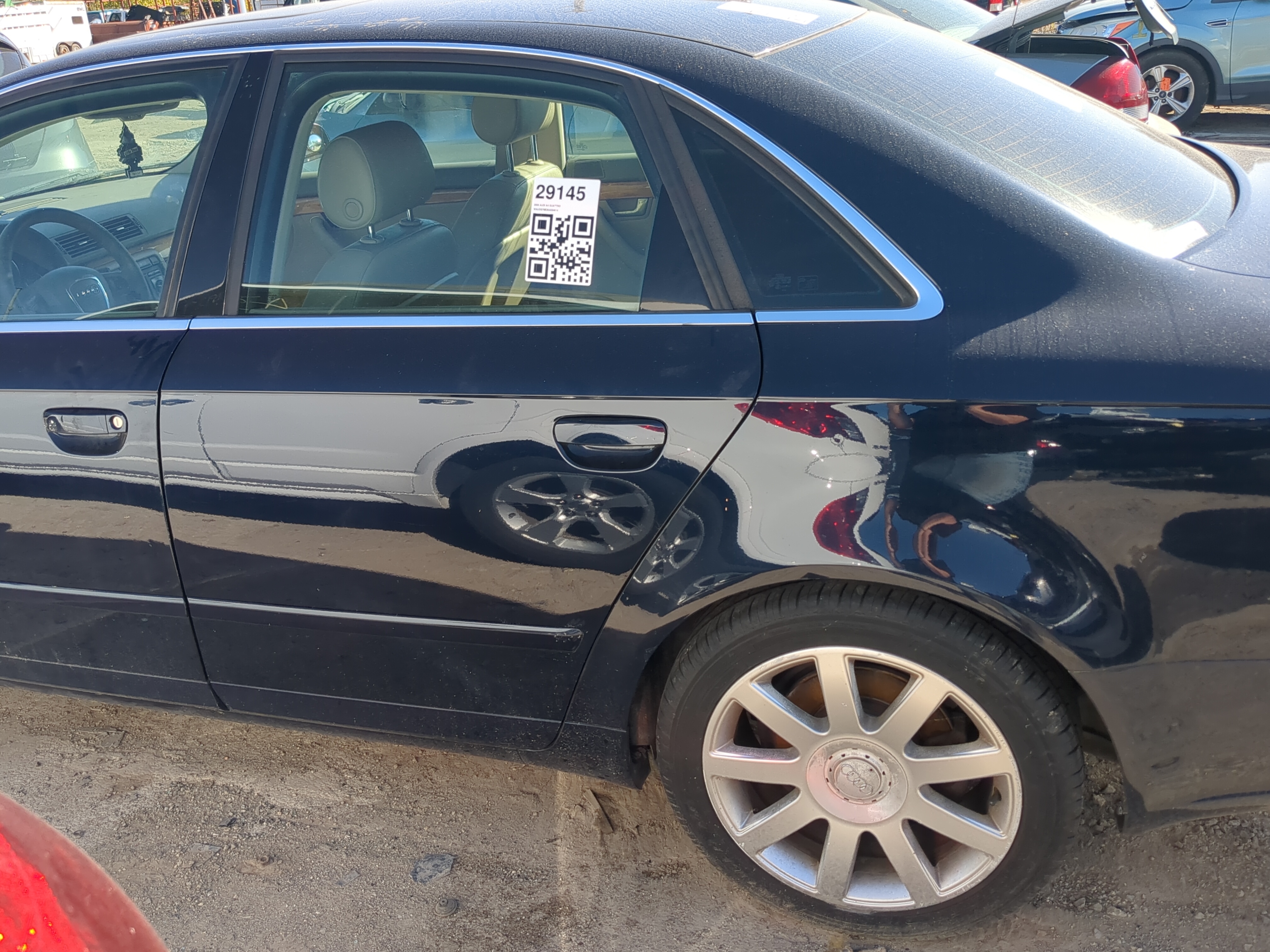 2005-2008 Audi A4 Quattro Driver Rear Door Oem 1181158 - Oemusedautoparts1.com