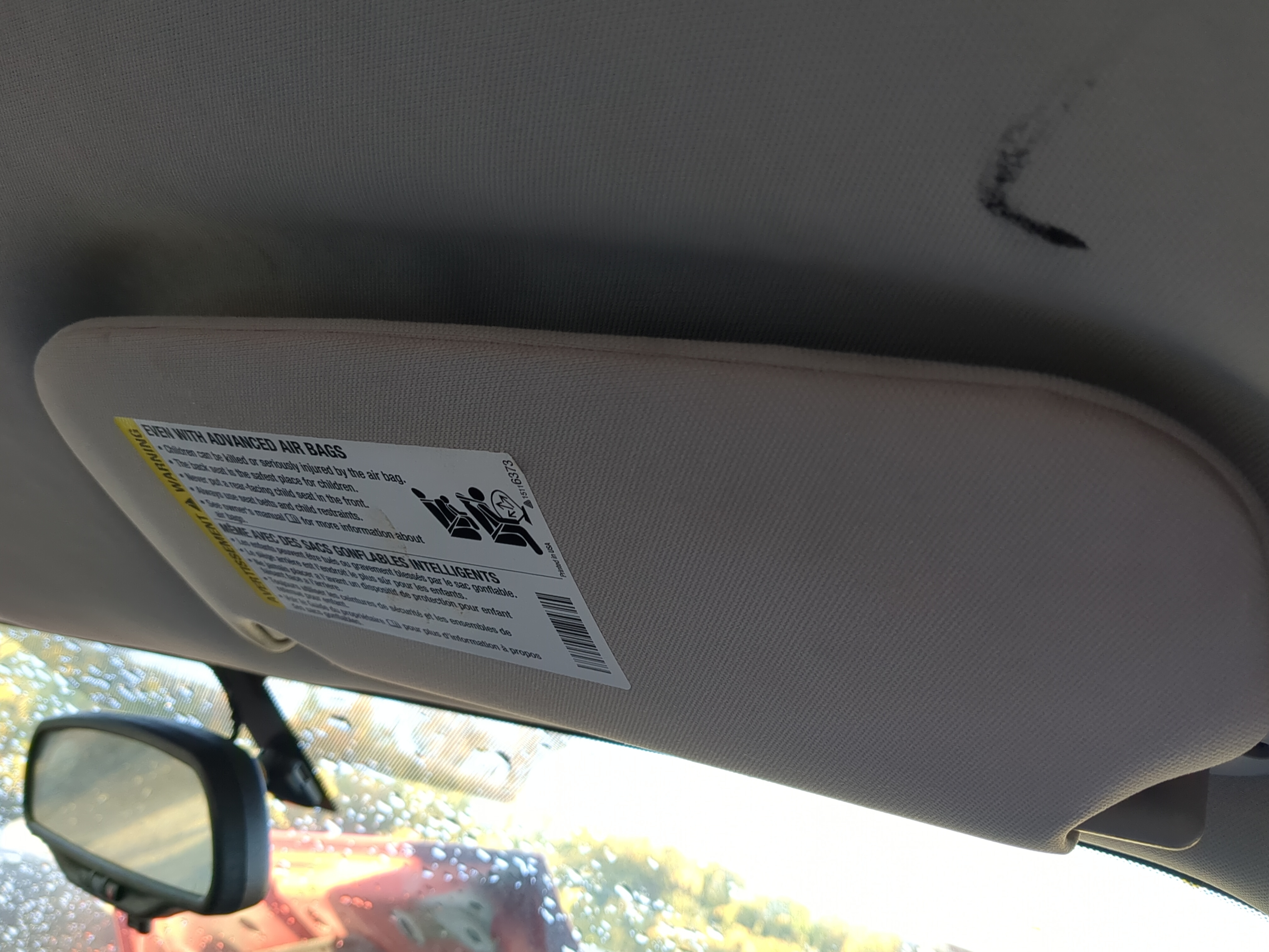 2005-2010 Chevrolet Cobalt Passenger Sun Visor Mirror Right Sunvisor 1181351 - Oemusedautoparts1.com