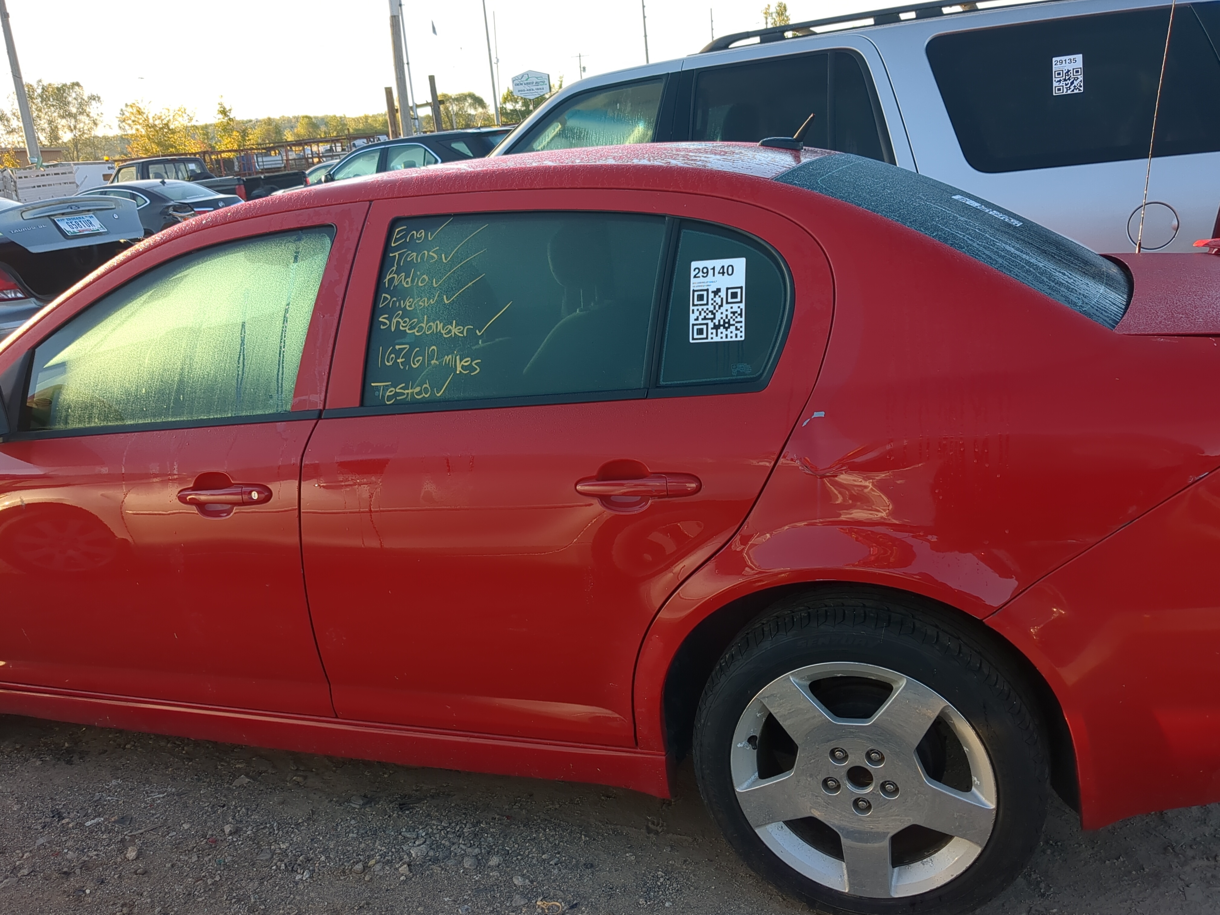 2005-2010 Chevrolet Cobalt Driver Rear Door Oem 1181435 - Oemusedautoparts1.com