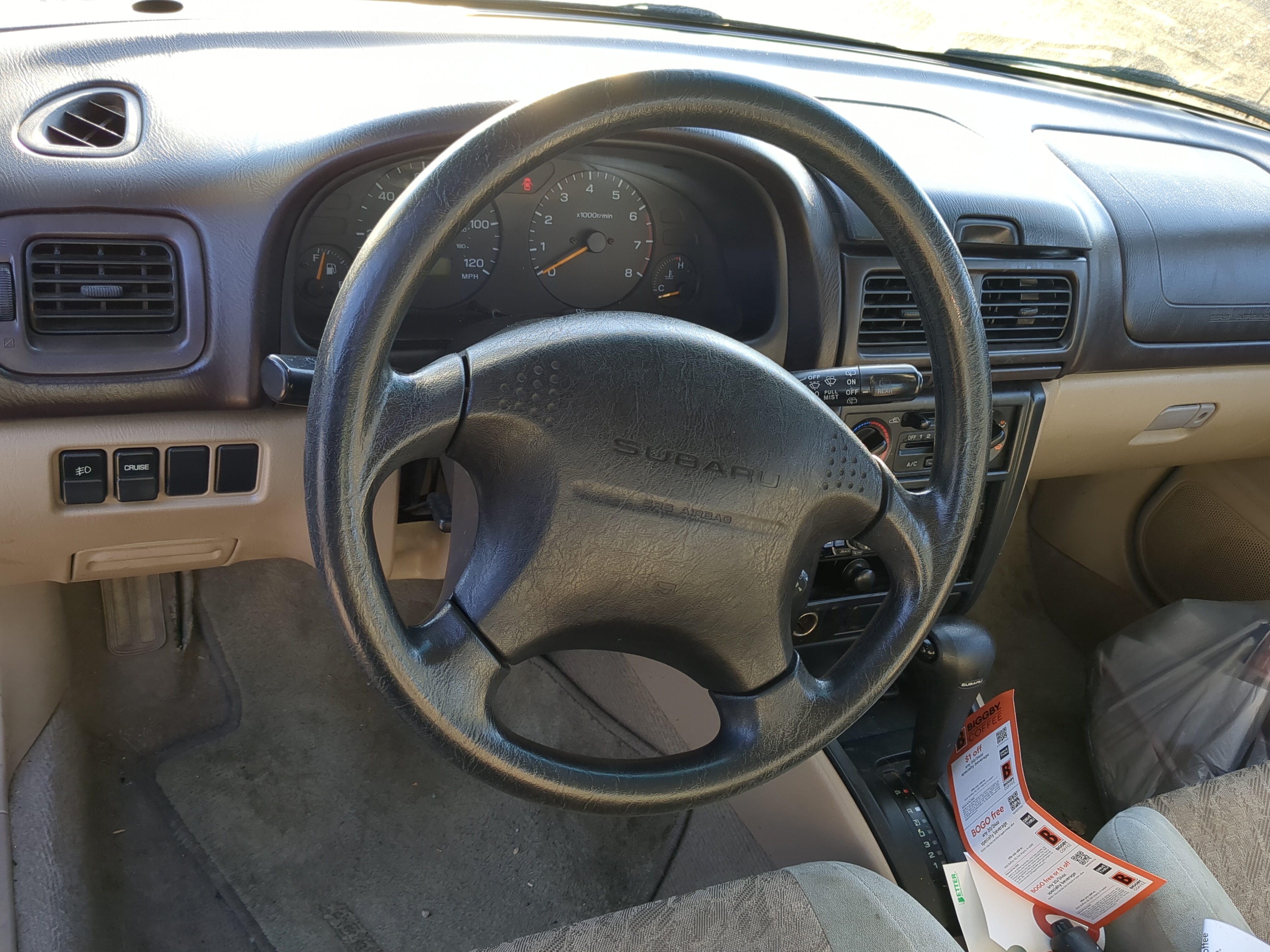 1999-2001 Subaru Forester Air Bag Driver Left Steering Wheel Mounted 1181472 - Oemusedautoparts1.com
