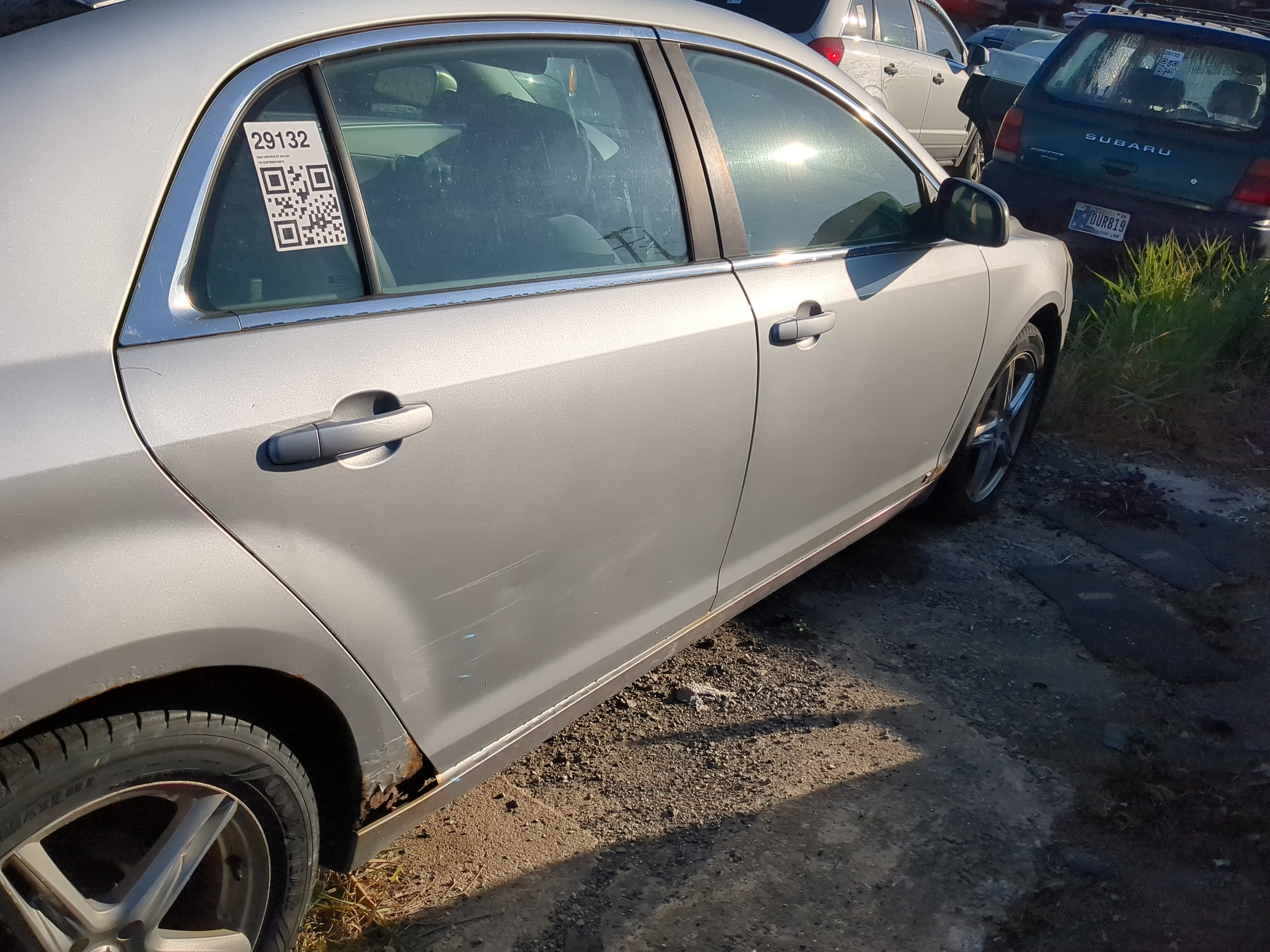 2008-2012 Chevrolet Malibu Passenger Rear Door Oem 1181800 - Oemusedautoparts1.com