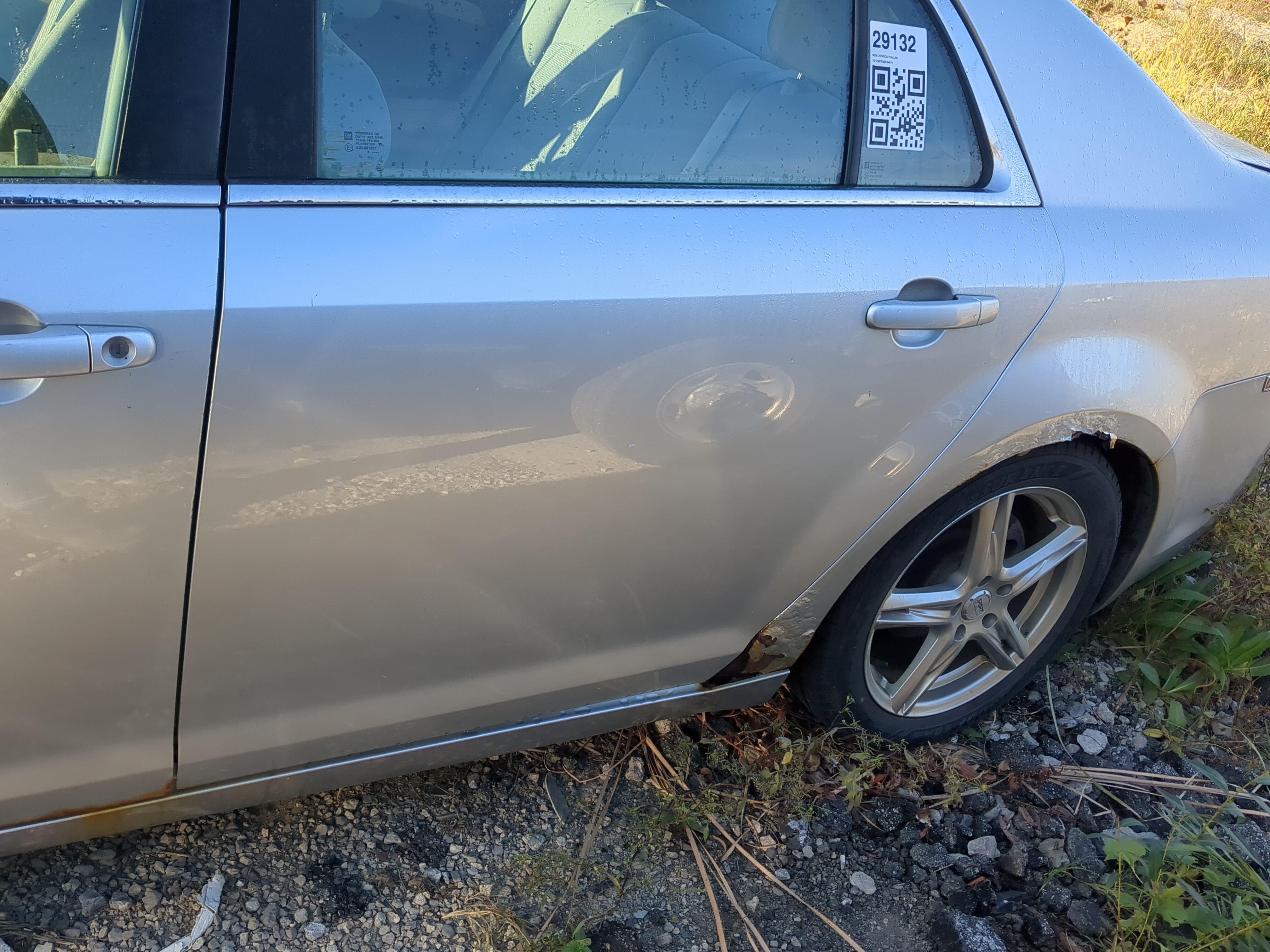 2008-2012 Chevrolet Malibu Driver Rear Door Oem 1181803 - Oemusedautoparts1.com