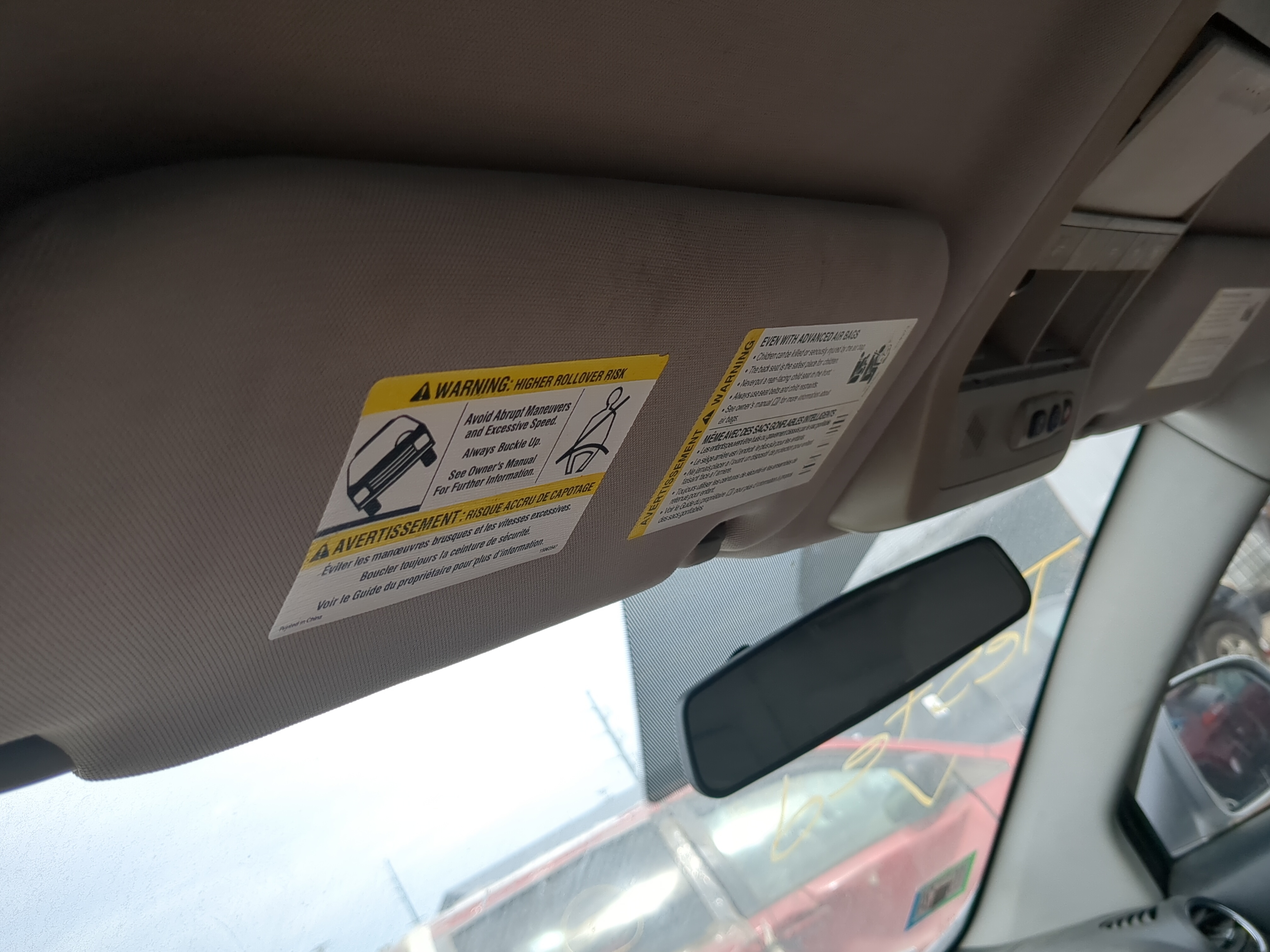 2008-2010 Saturn Vue Driver Sun Visor Mirror Left Sunvisor 1182000 - Oemusedautoparts1.com