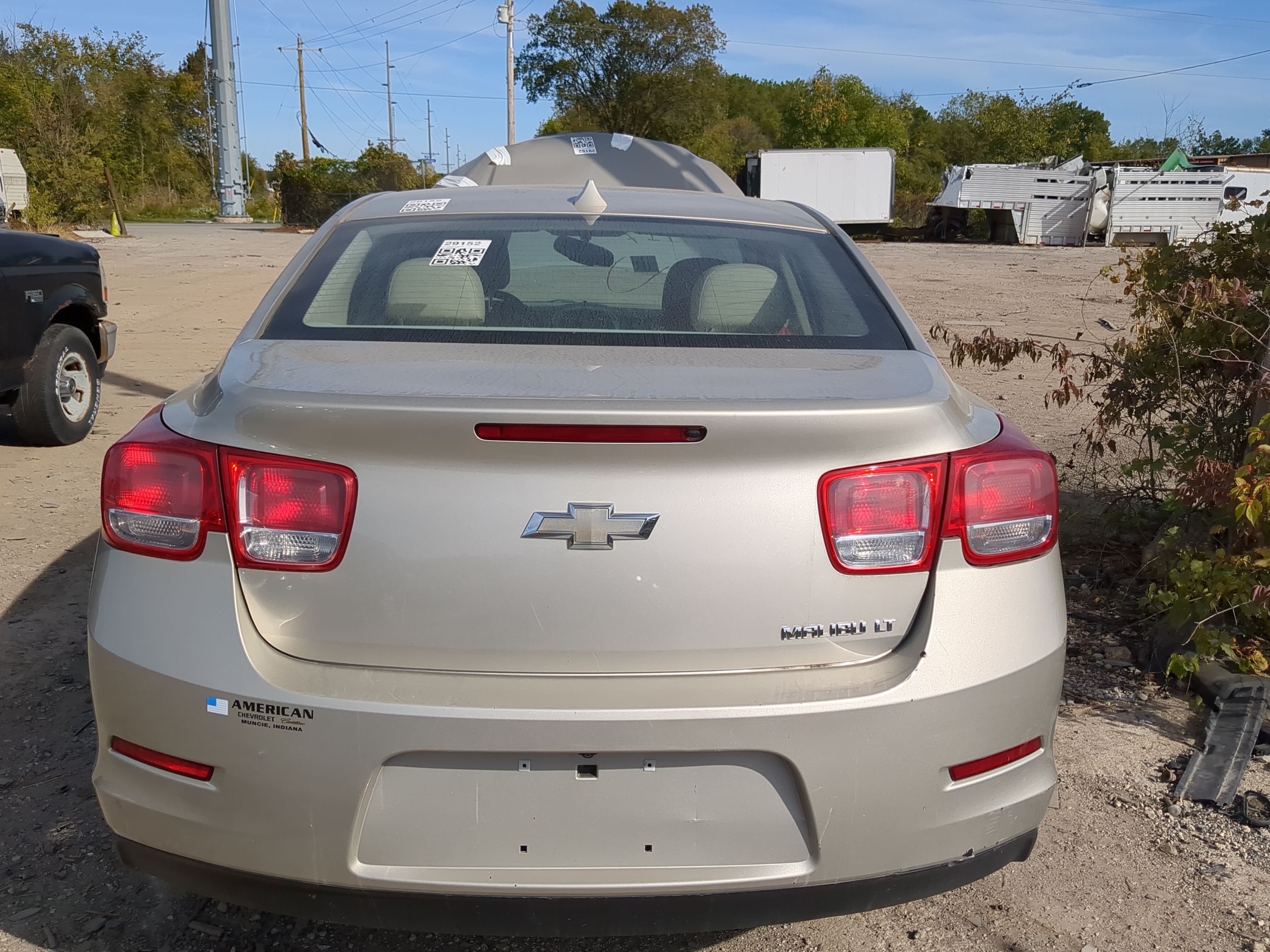 2013-2016 Chevrolet Malibu Trunk/decklid/hatch/tailgate Oem 1182260 - Oemusedautoparts1.com