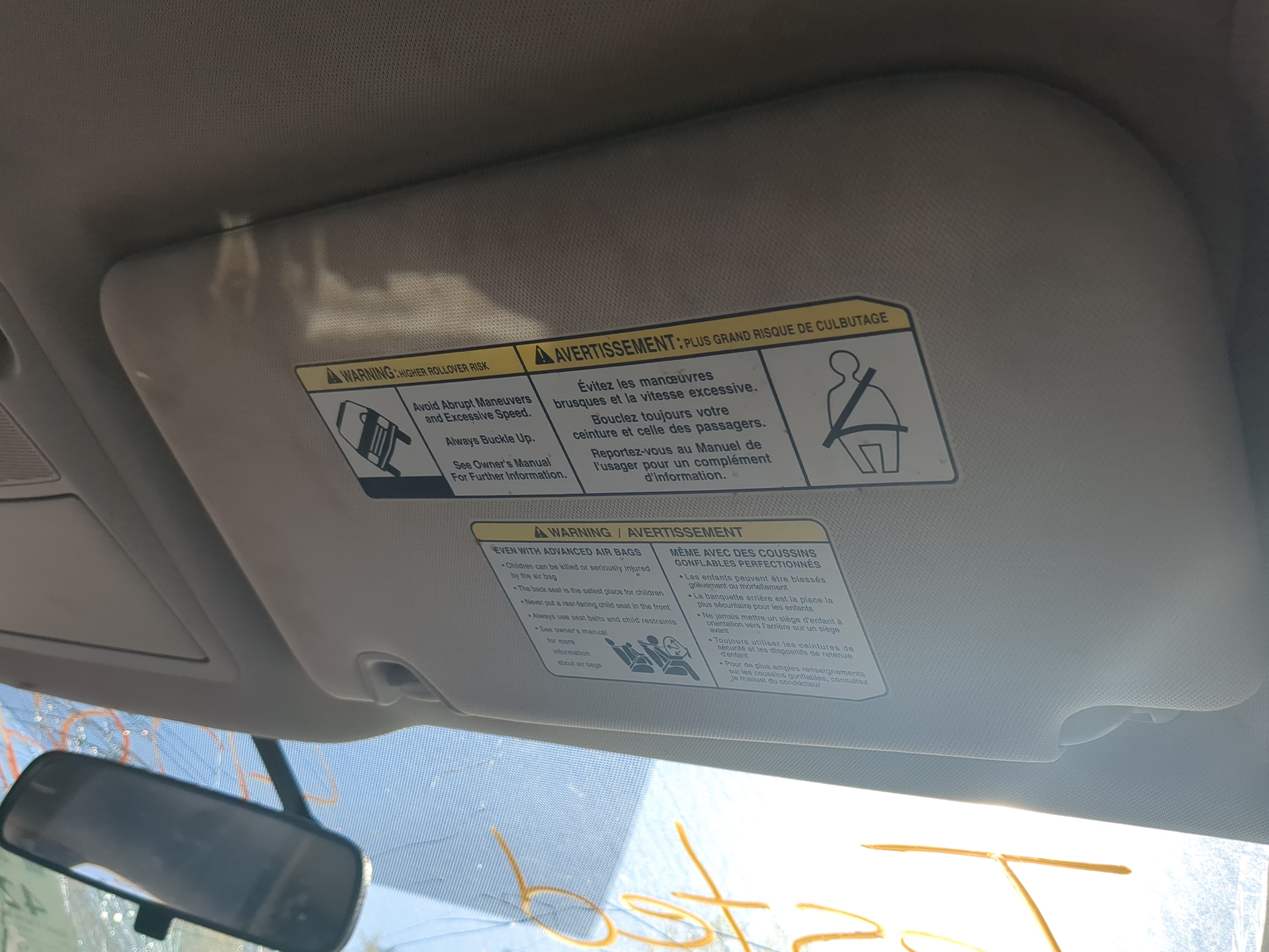 2014-2017 Nissan Rogue Passenger Sun Visor Mirror Right Sunvisor 1183126 - Oemusedautoparts1.com