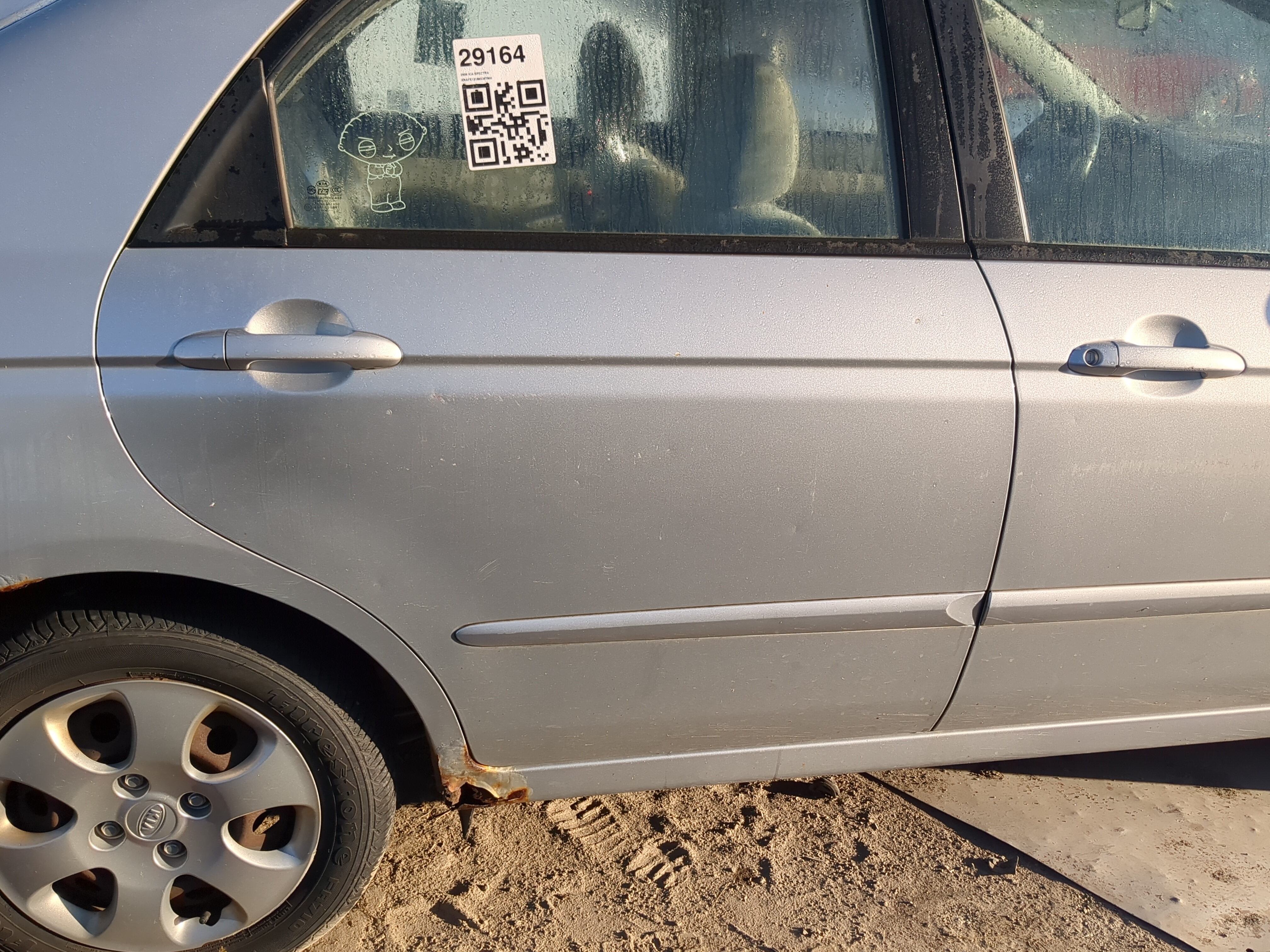 2004-2009 Kia Spectra Passenger Rear Door Oem 1184326 - Oemusedautoparts1.com