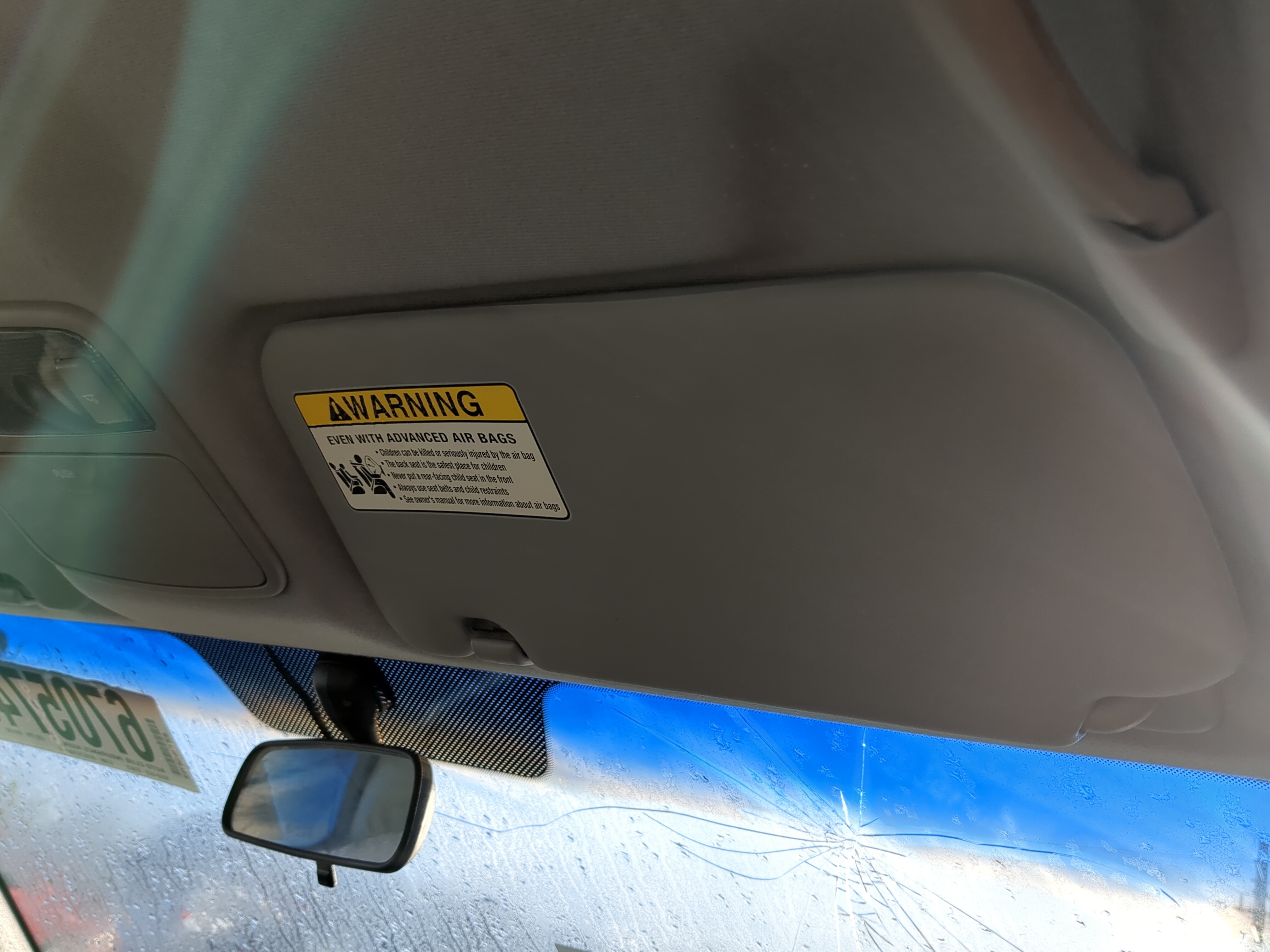 2004-2009 Kia Spectra Passenger Sun Visor Mirror Right Sunvisor 1184342 - Oemusedautoparts1.com