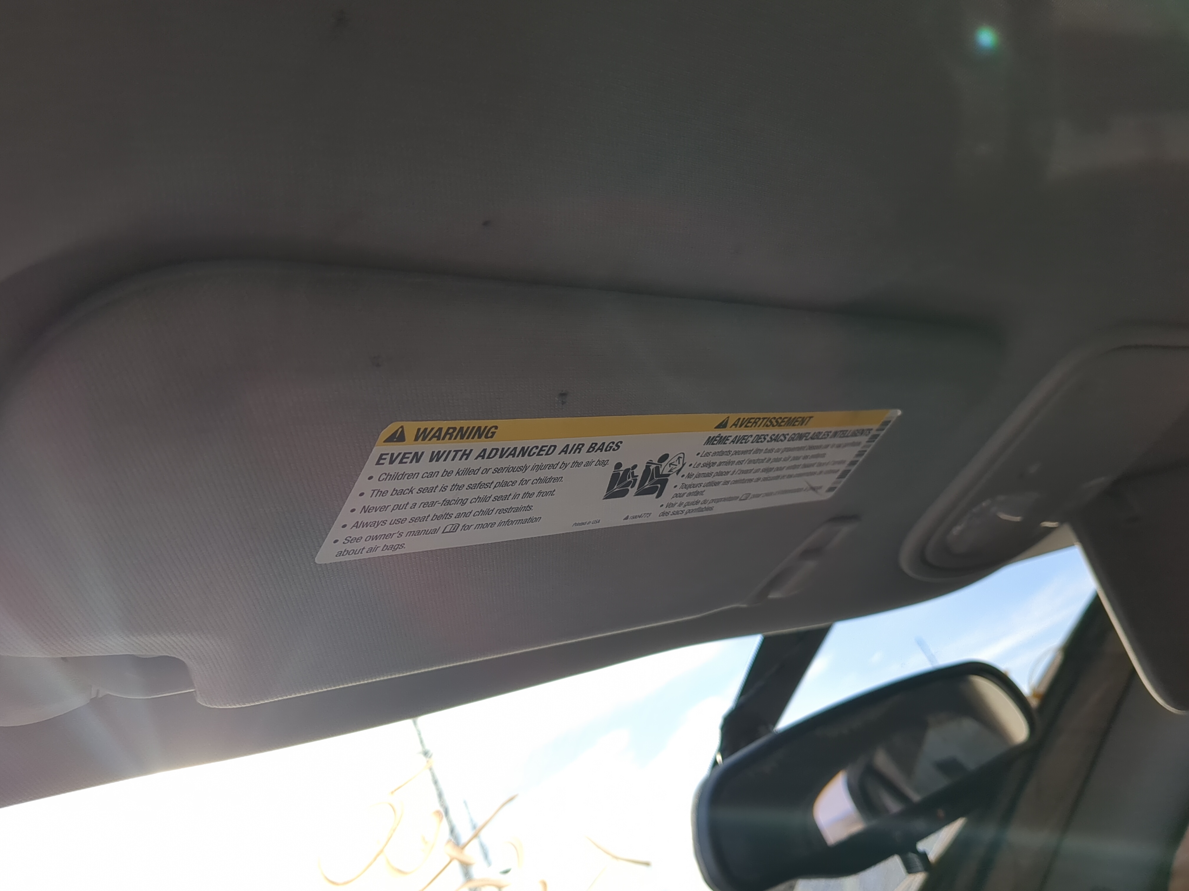 2004-2012 Chevrolet Malibu Driver Sun Visor Mirror Left Sunvisor 1184397 - Oemusedautoparts1.com