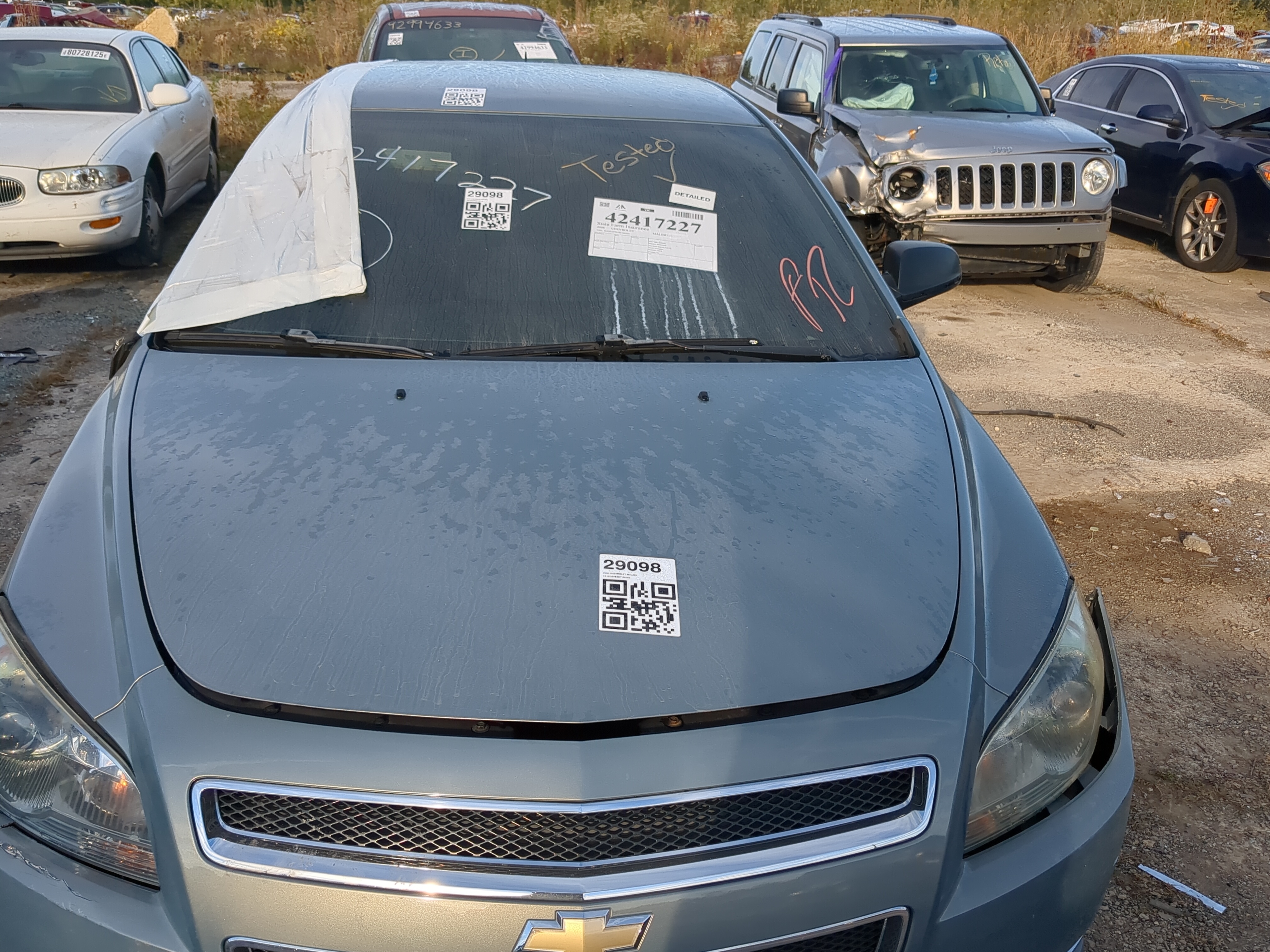 2008-2012 Chevrolet Malibu Hood Oem 1184401 - Oemusedautoparts1.com