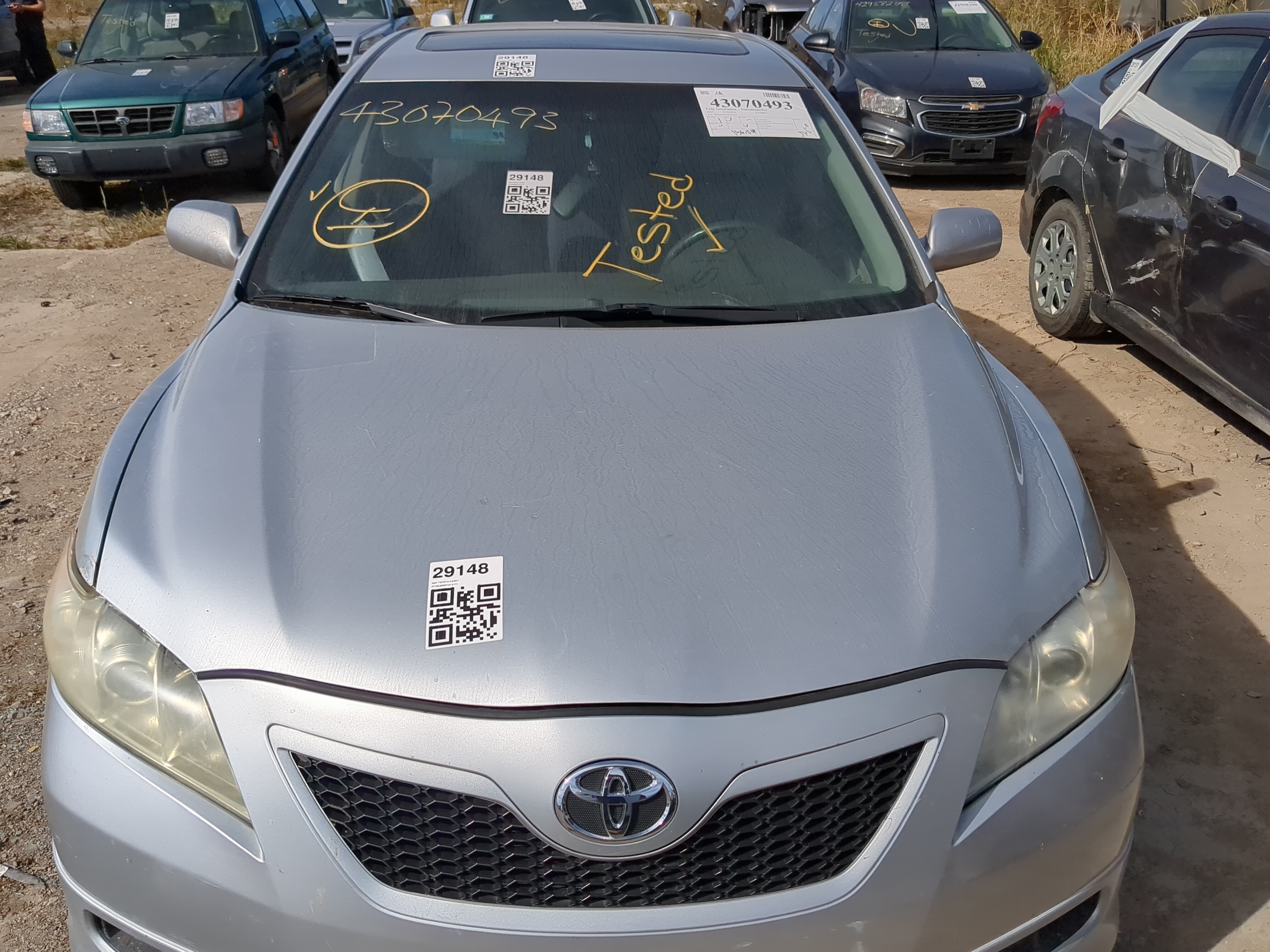 2007-2011 Toyota Camry Hood Oem 1185283 - Oemusedautoparts1.com