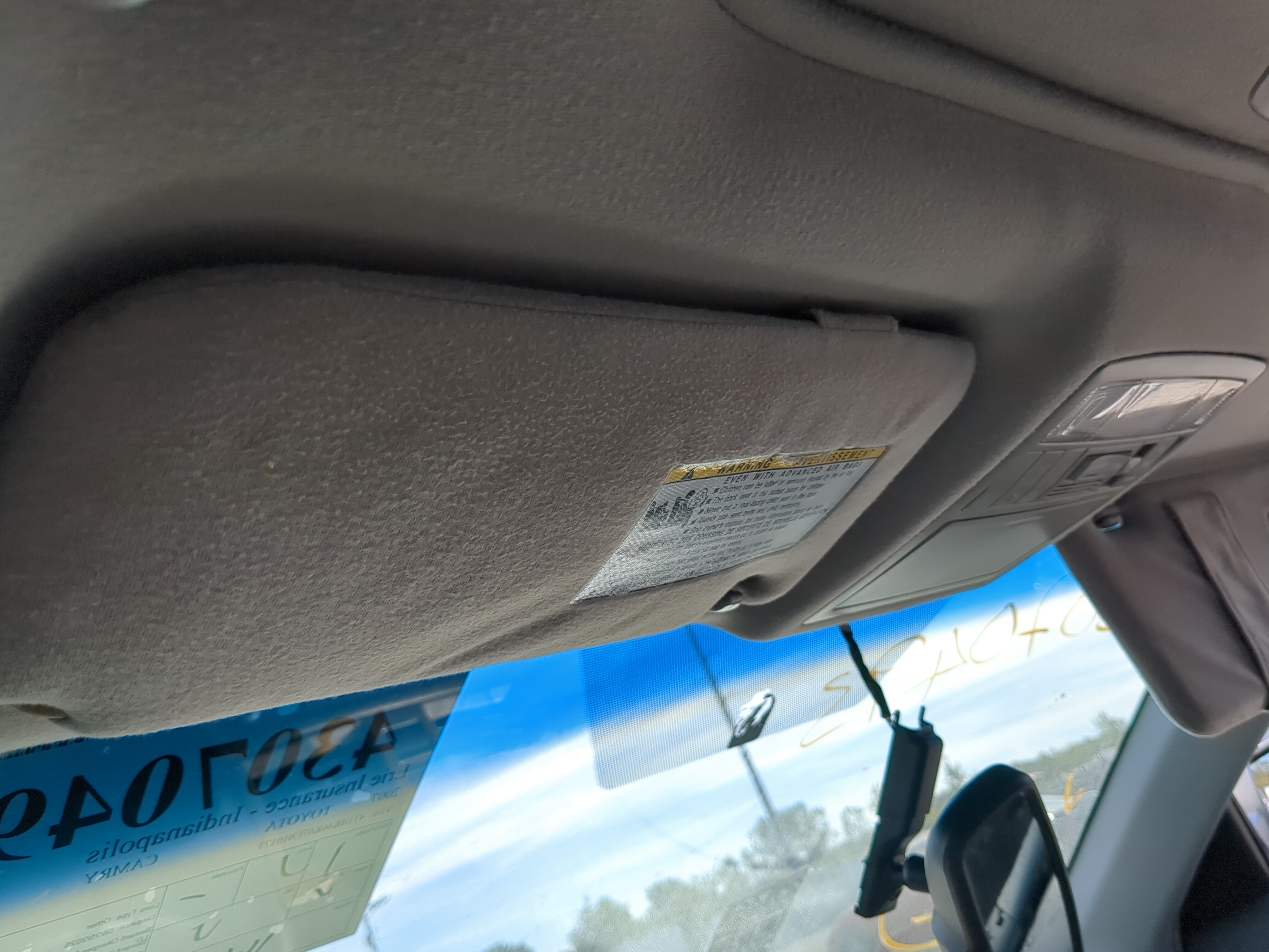 2007-2011 Toyota Camry Driver Sun Visor Mirror Left Sunvisor 1185355 - Oemusedautoparts1.com