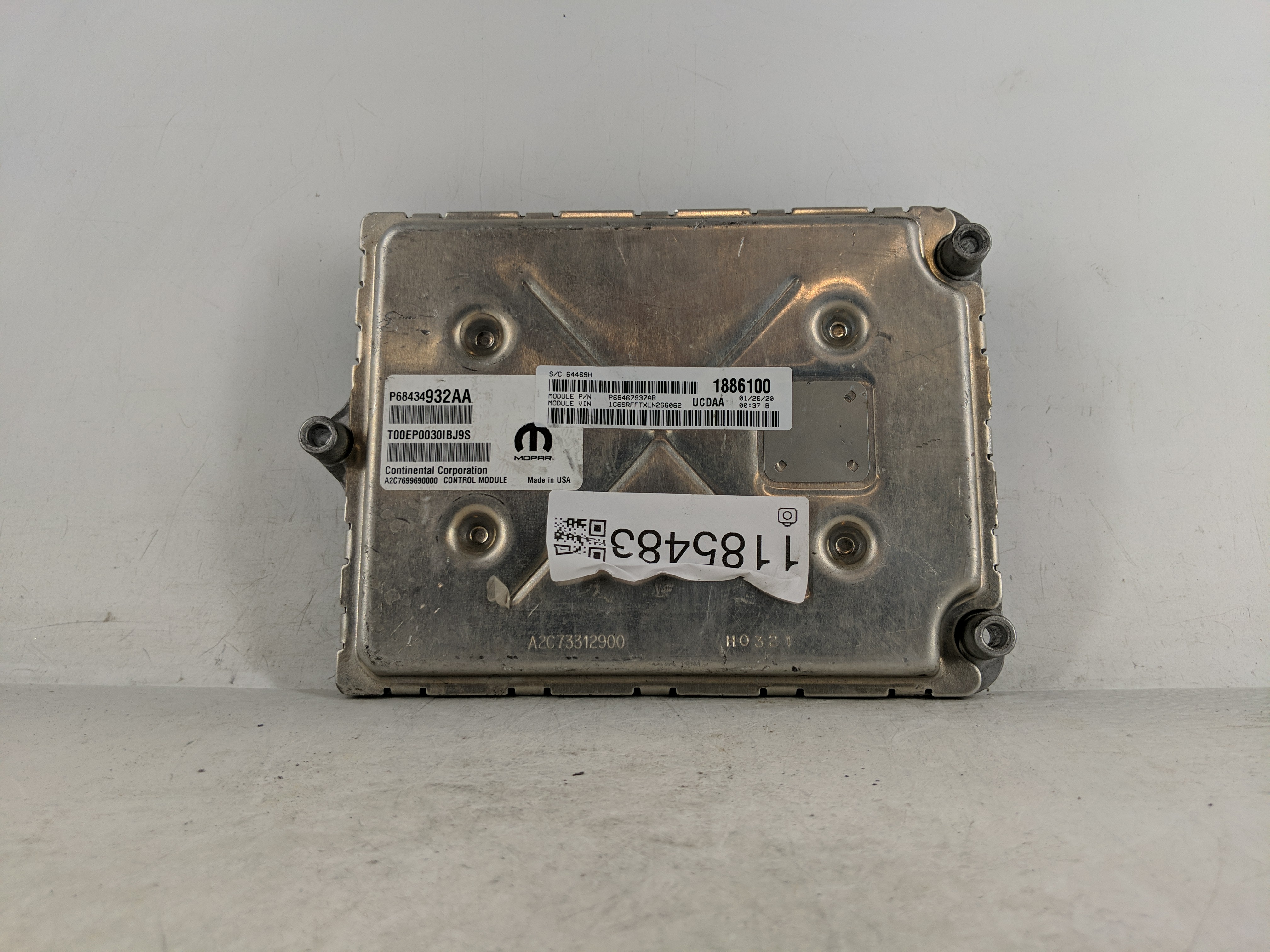 Dodge Ram 1500 Engine Control Computer Ecu Pcm Ecm Pcu Oem P68434932aa 1185483 - Oemusedautoparts1.com