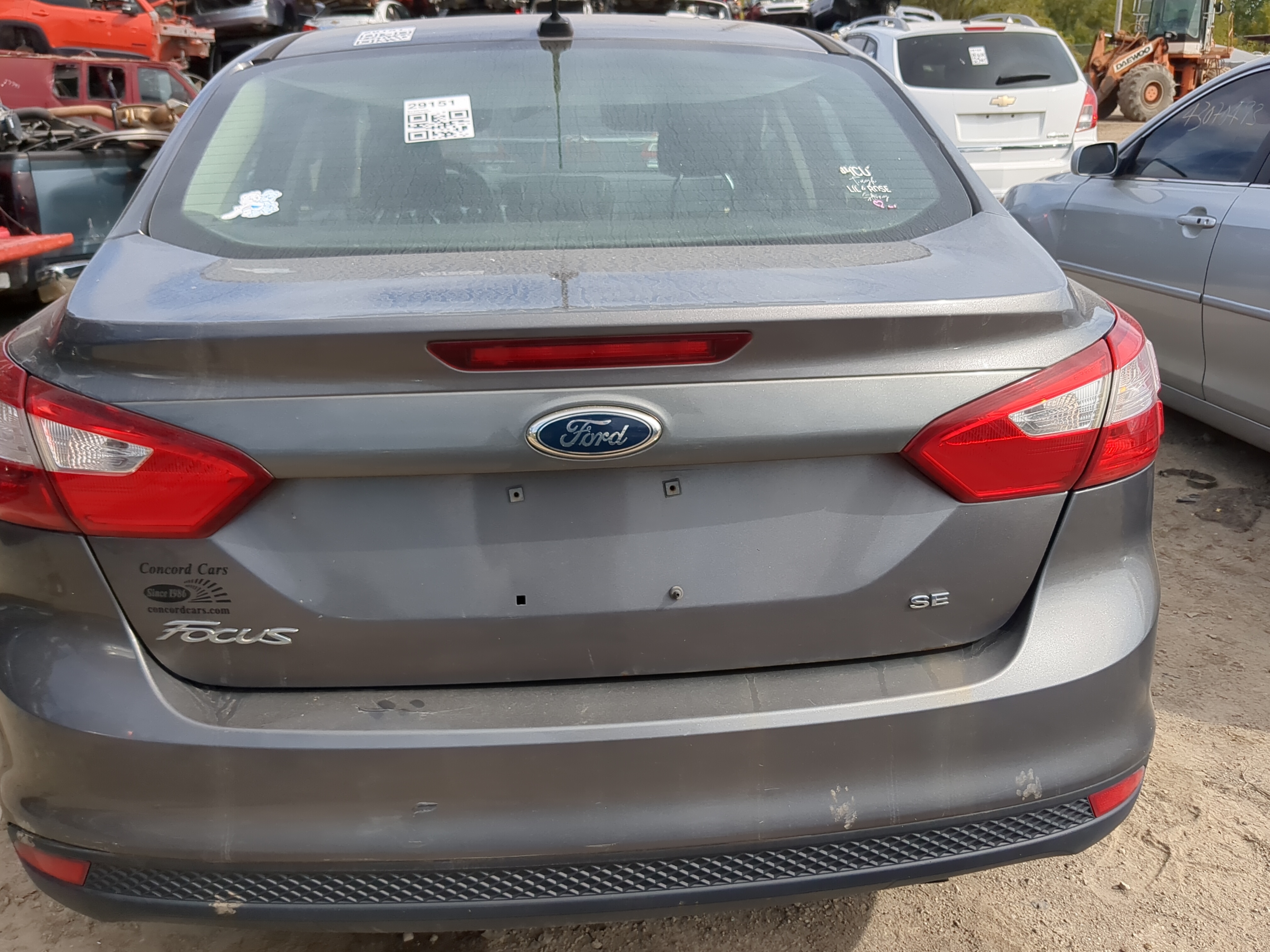 2012-2014 Ford Focus Trunk/decklid/hatch/tailgate Oem 1185687 - Oemusedautoparts1.com