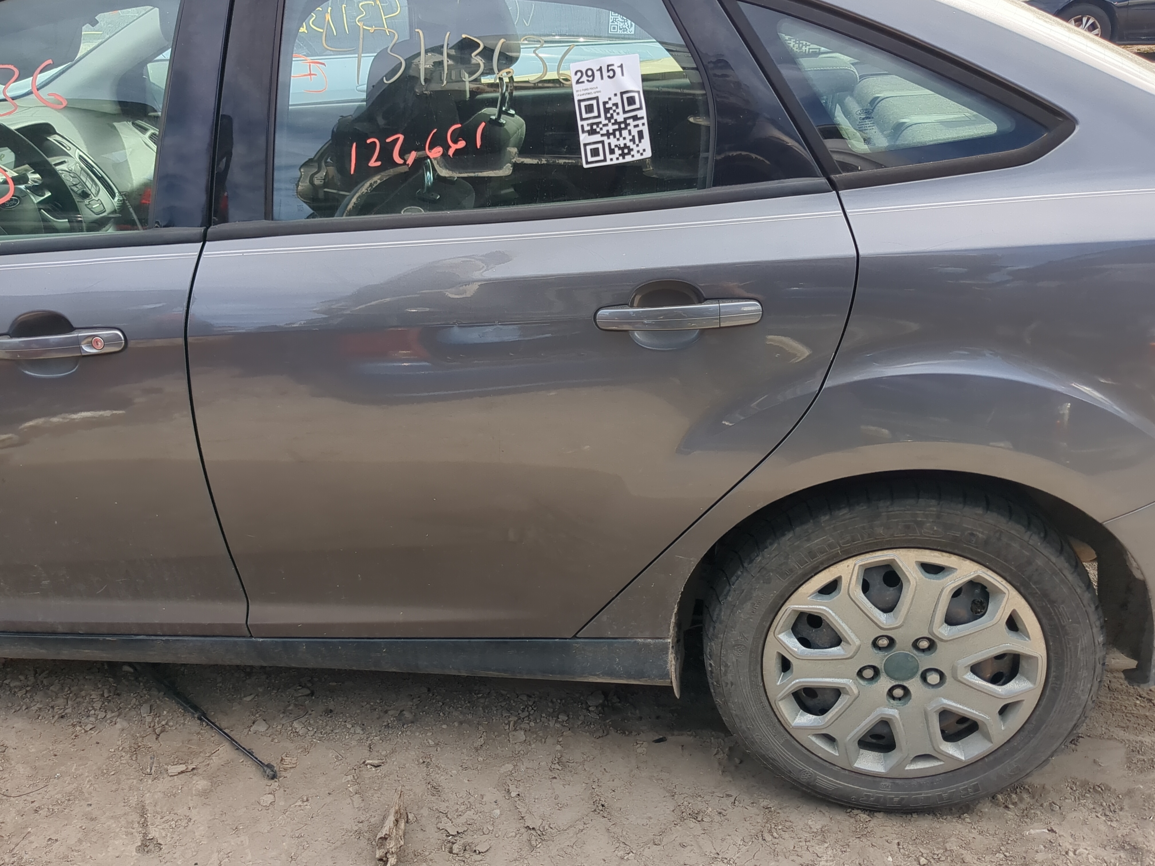 2012-2018 Ford Focus Driver Rear Door Oem 1185718 - Oemusedautoparts1.com