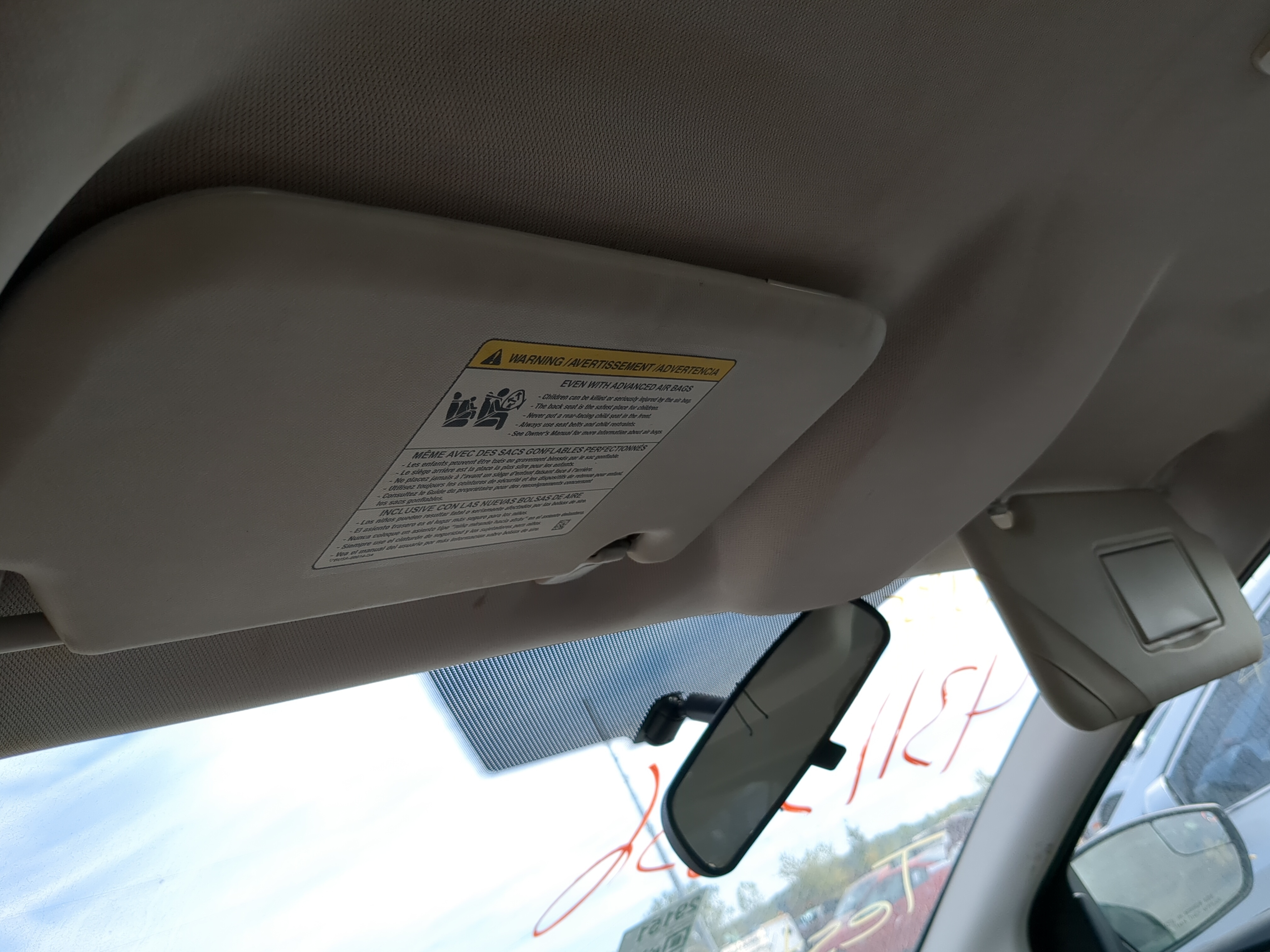 2012-2013 Ford Focus Driver Sun Visor Mirror Left Sunvisor 1185786 - Oemusedautoparts1.com