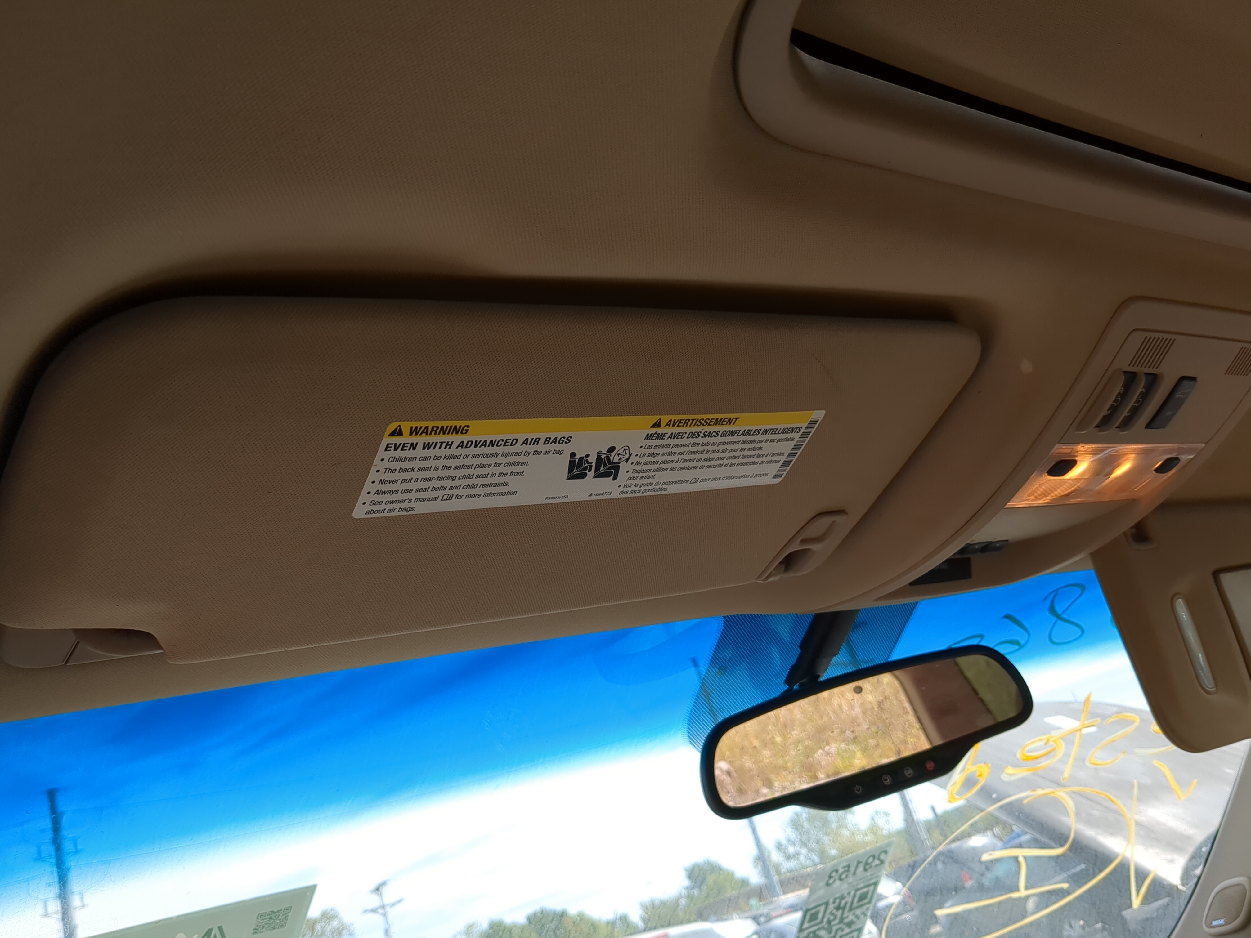 2007-2014 Gmc Yukon Xl 1500 Driver Sun Visor Mirror Left Sunvisor 1186076 - Oemusedautoparts1.com