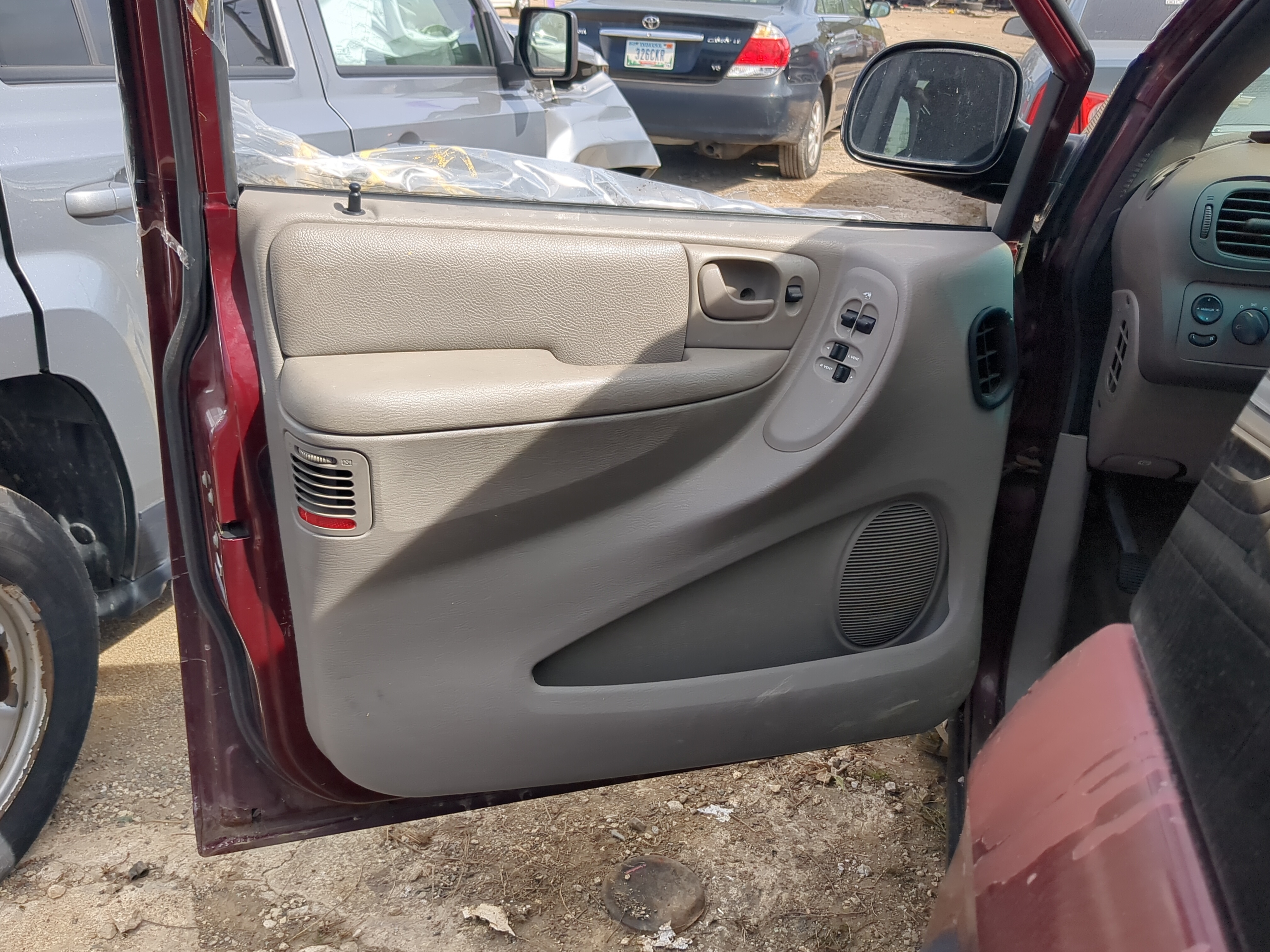 Picture of 2001 Dodge Caravan Front Left Driver Interior Door Panel Trim 1186633