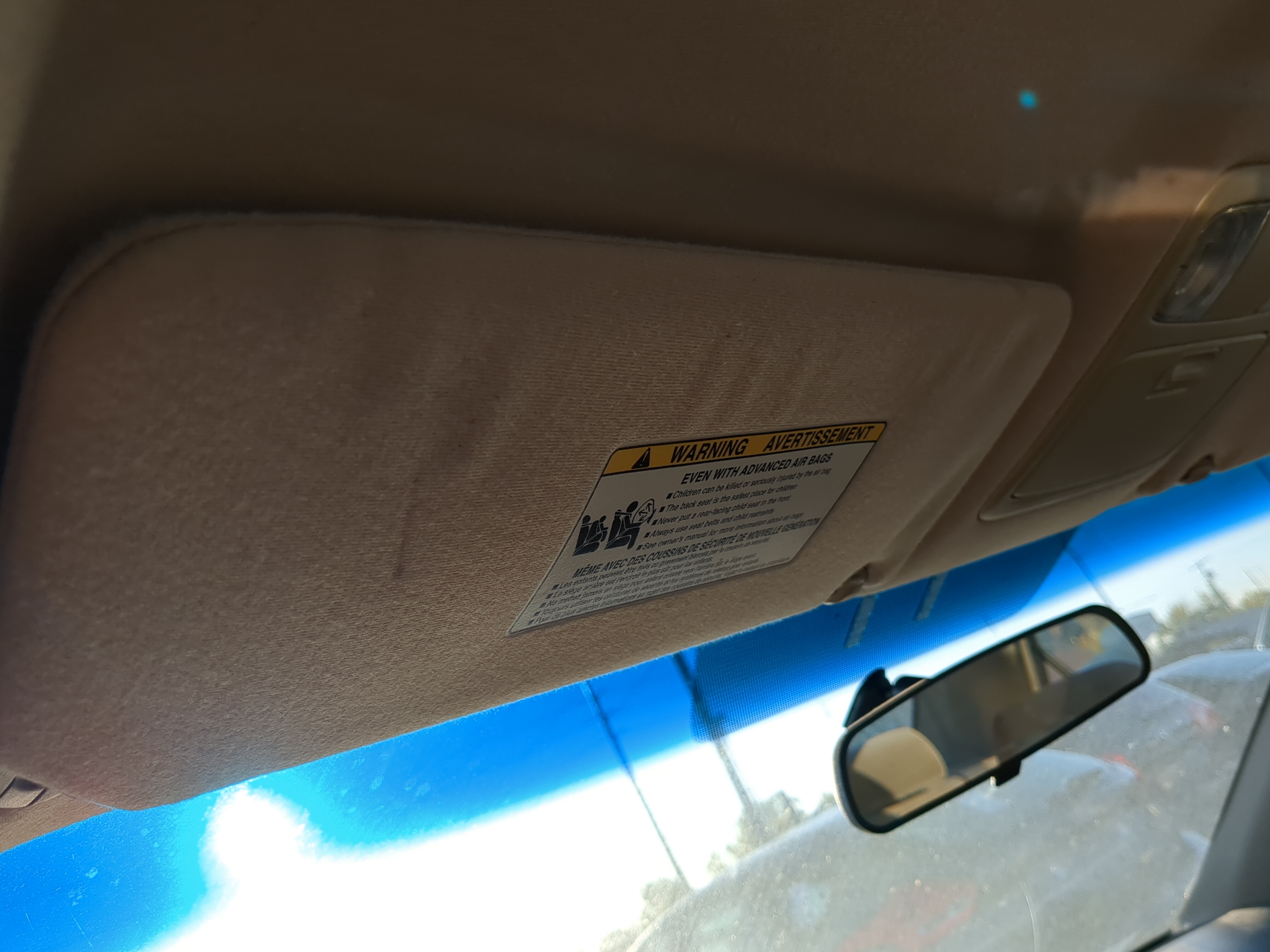 2002-2006 Toyota Camry Driver Sun Visor Mirror Left Sunvisor 1187209 - Oemusedautoparts1.com