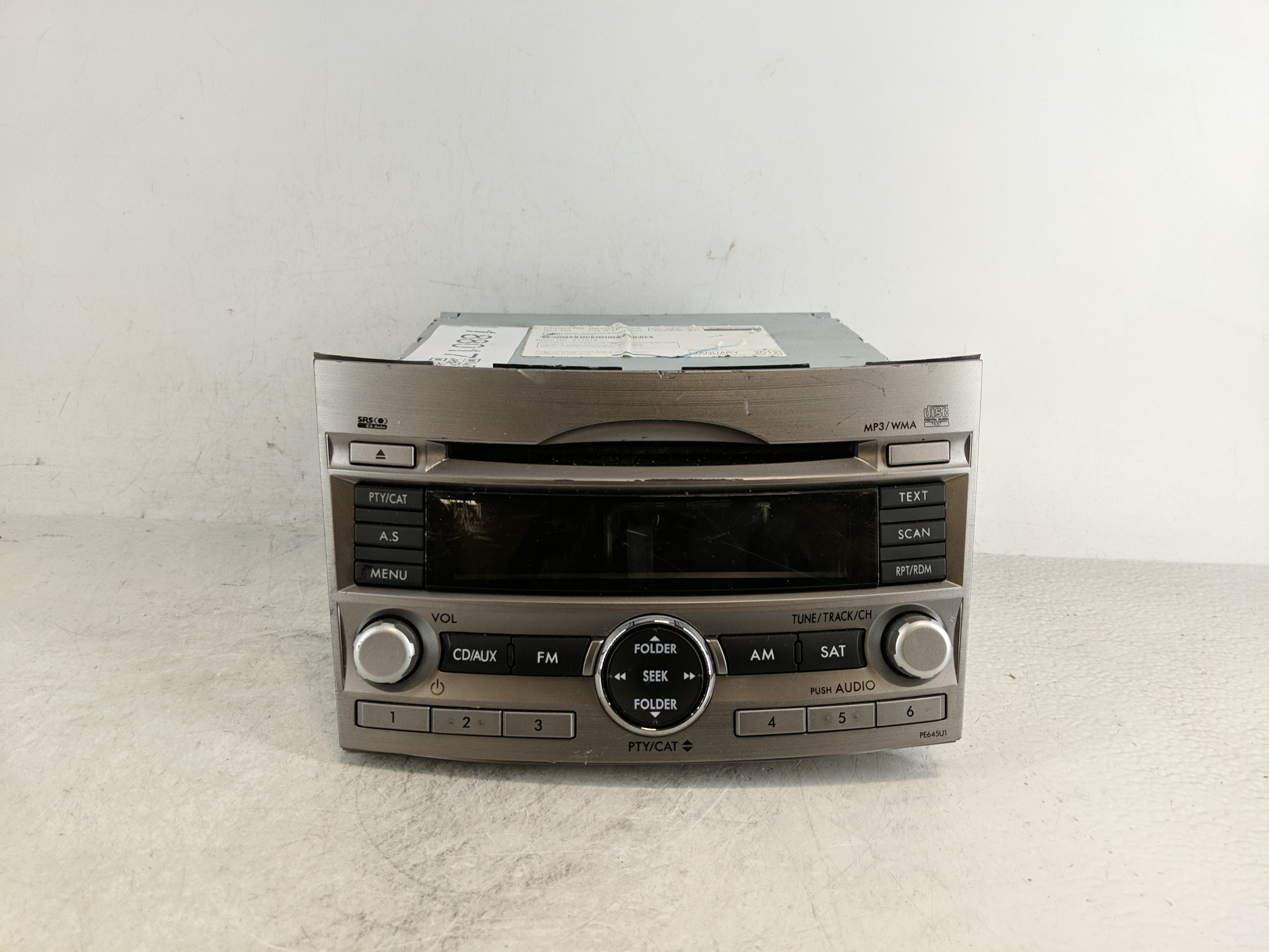 Picture of 2010-2012 Subaru Legacy Am Fm Cd Player Radio Receiver 1188017