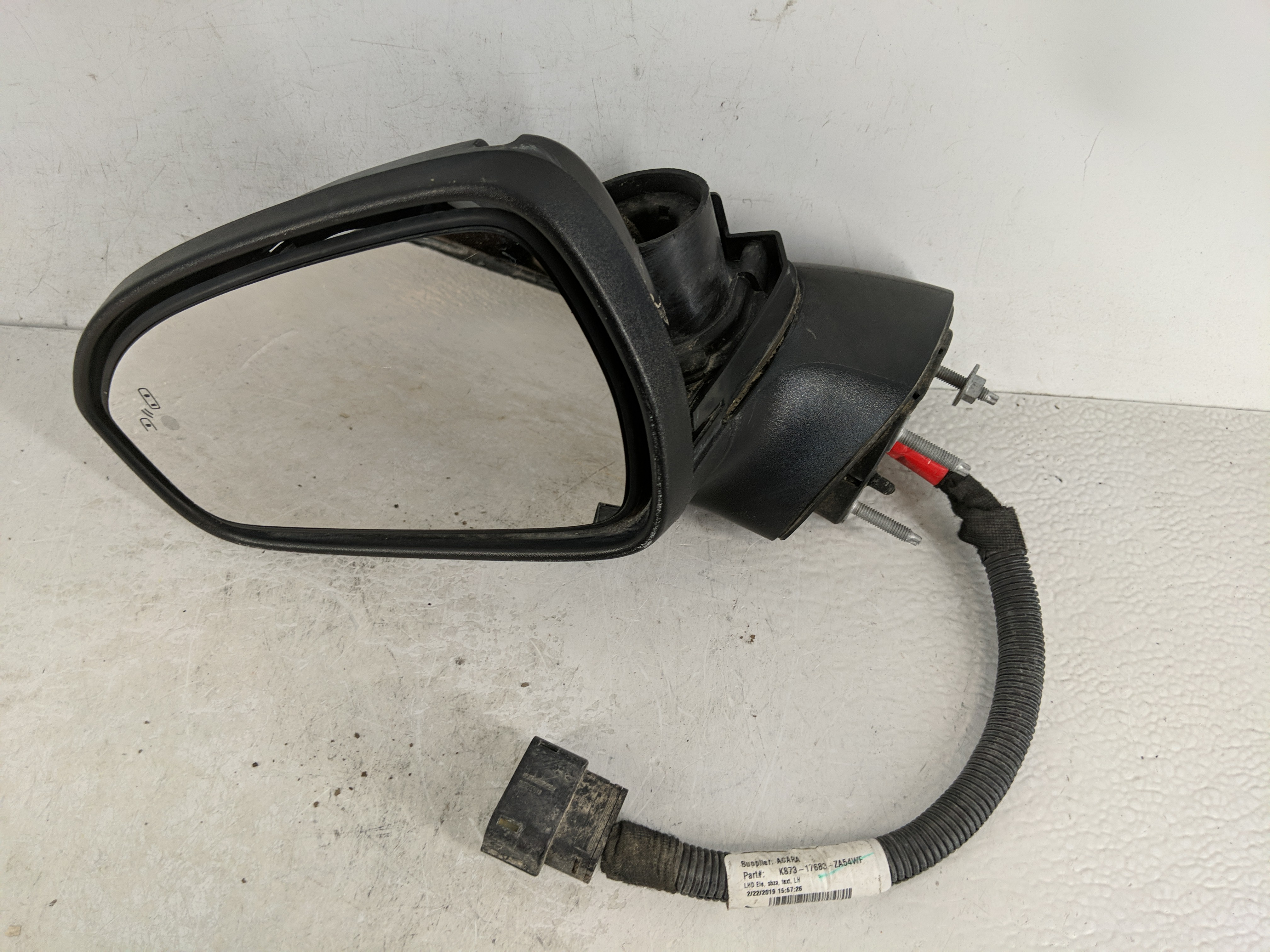 Picture of 2019-2020 Ford Fusion Passenger Right Side View Power Door Mirror Black 1188631