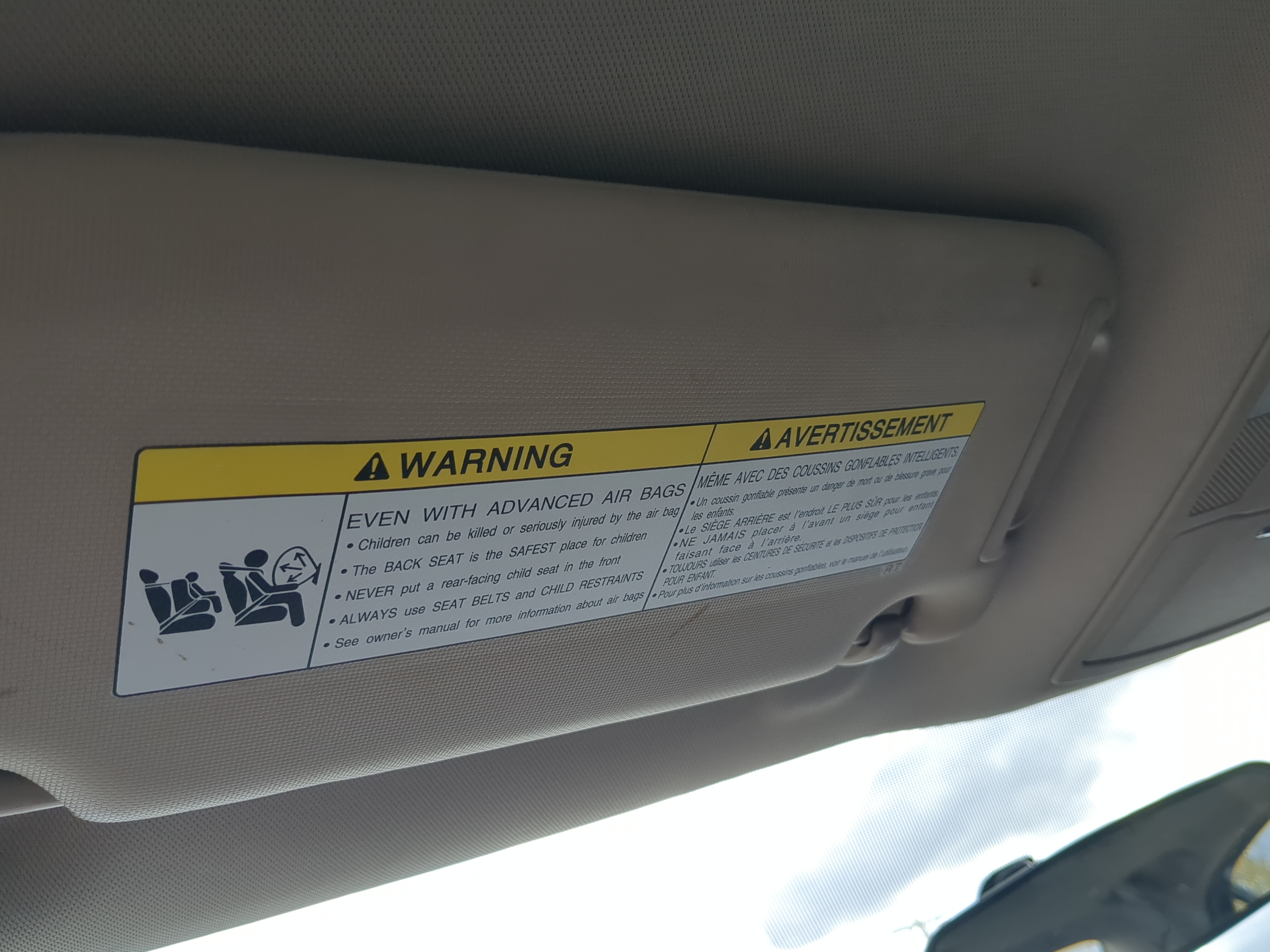 Picture of 2010-2013 Suzuki Kizashi Driver Sun Visor Mirror Left Sunvisor 1189518