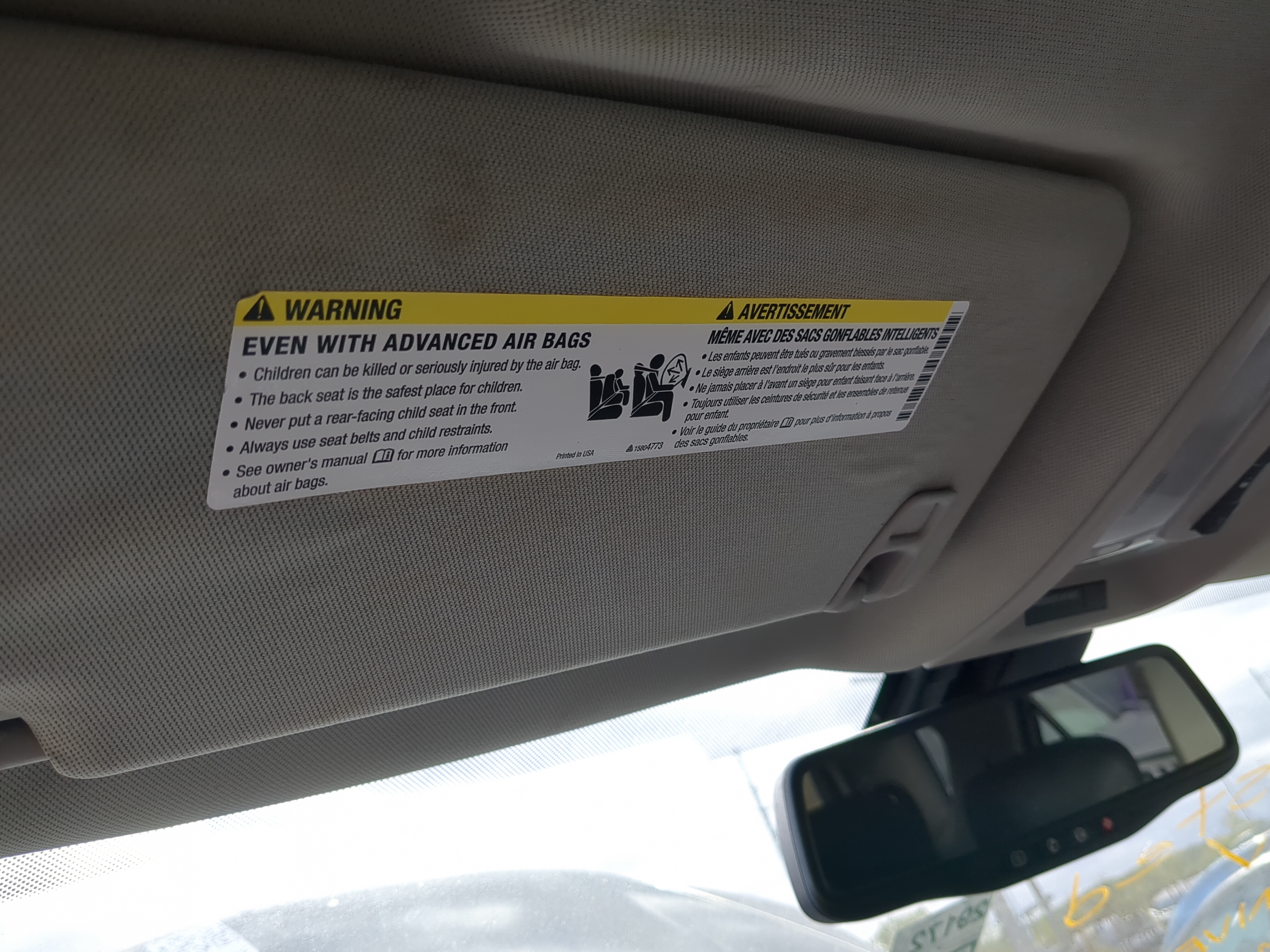 Picture of 2010-2017 Chevrolet Equinox Driver Sun Visor Mirror Left Sunvisor 1189746