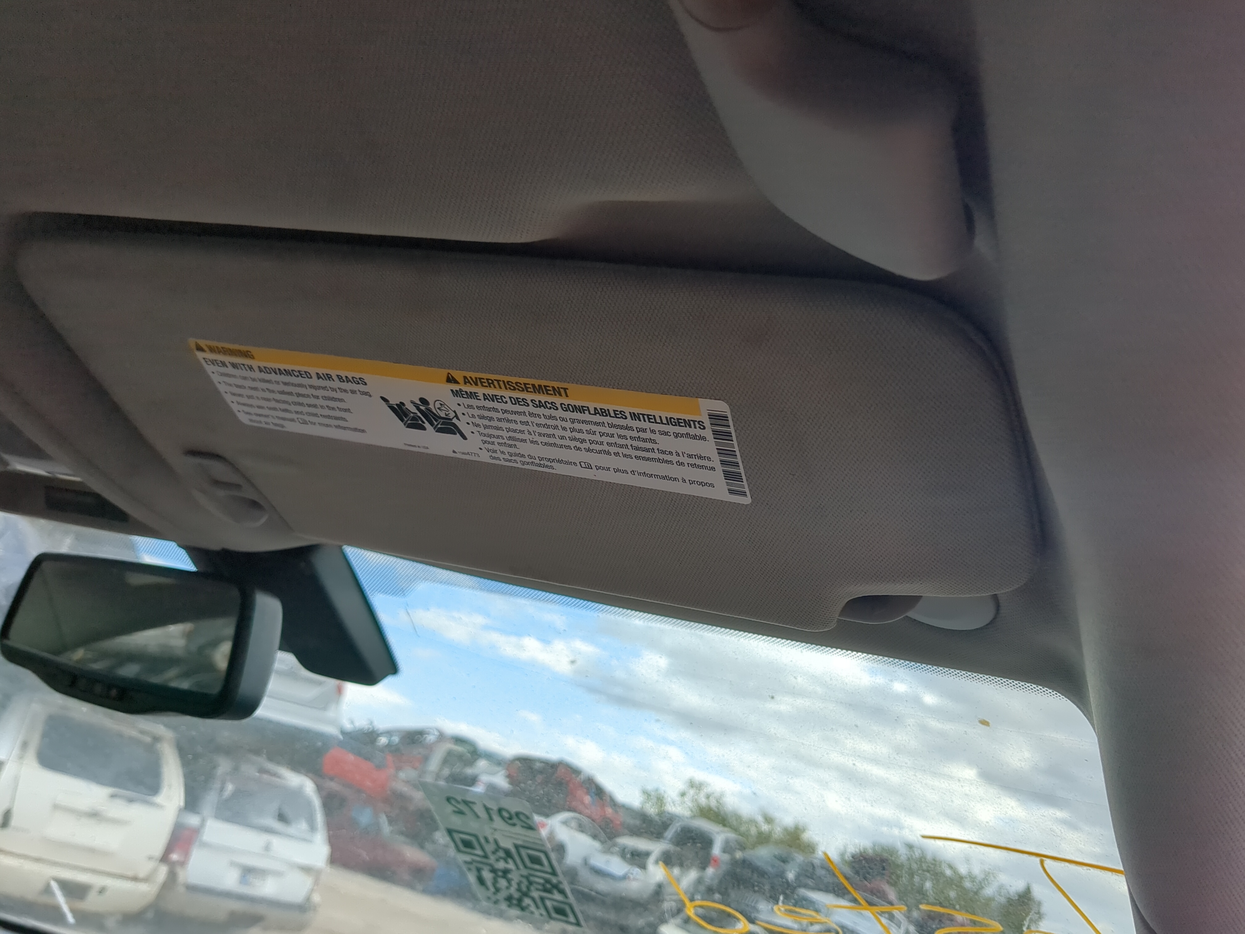 Picture of 2010-2017 Chevrolet Equinox Passenger Sun Visor Mirror Right Sunvisor 1189747