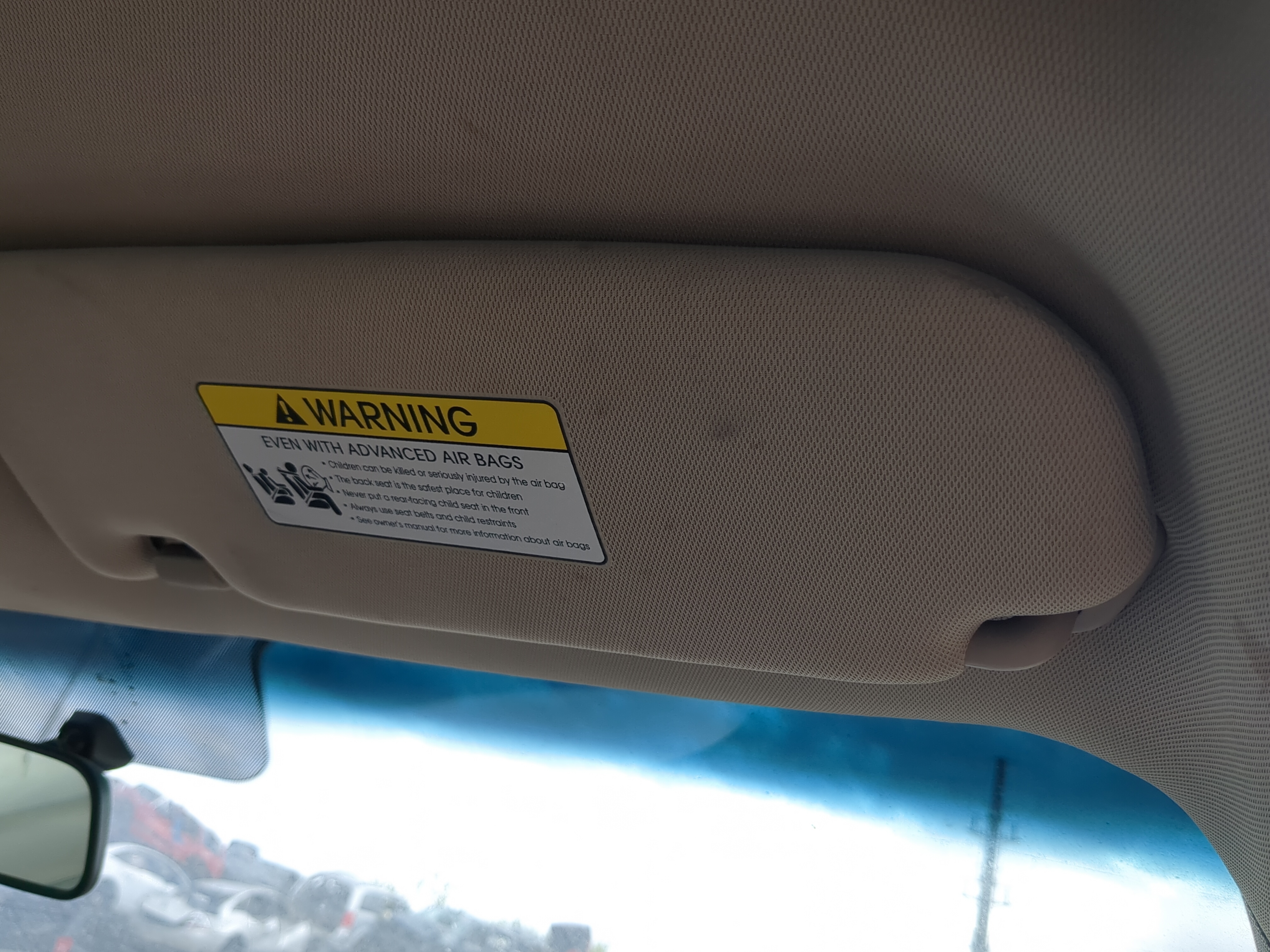 Picture of 2011-2016 Kia Optima Passenger Sun Visor Mirror Right Sunvisor 1189929