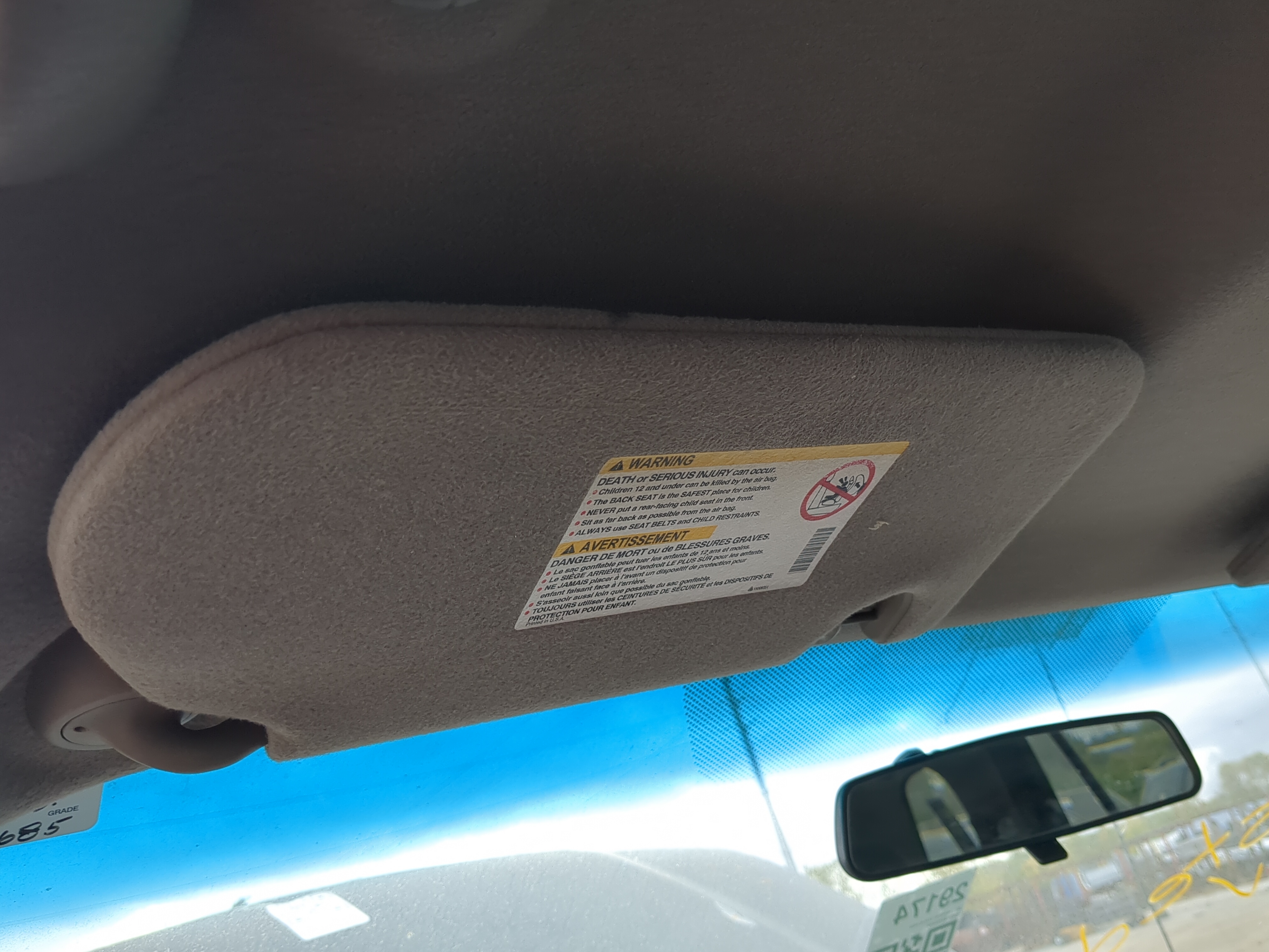 Picture of 2002-2004 Chevrolet Trailblazer Driver Sun Visor Mirror Left Sunvisor 1190001