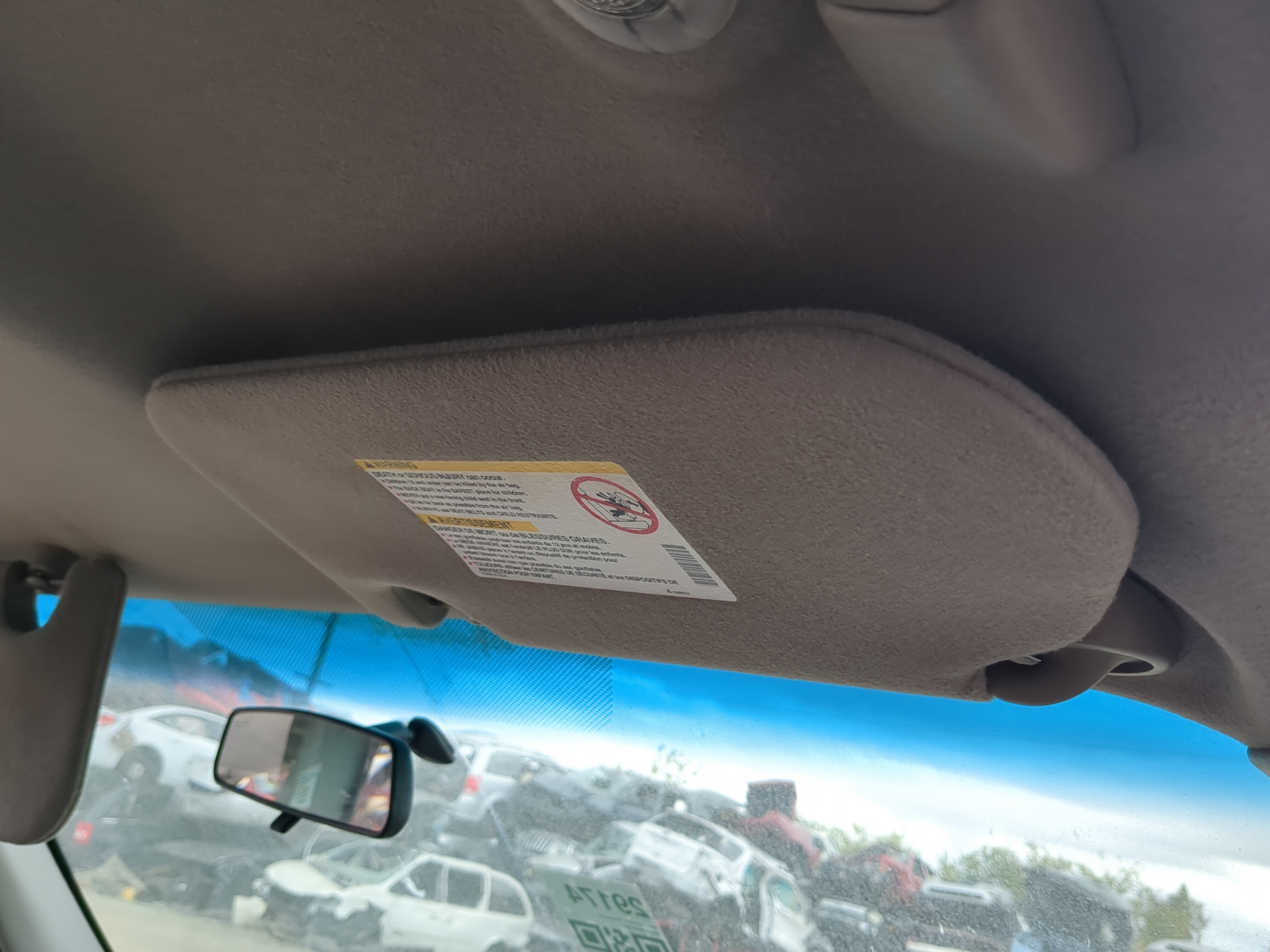 Picture of 2002 Chevrolet Trailblazer Passenger Sun Visor Mirror Right Sunvisor 1190002