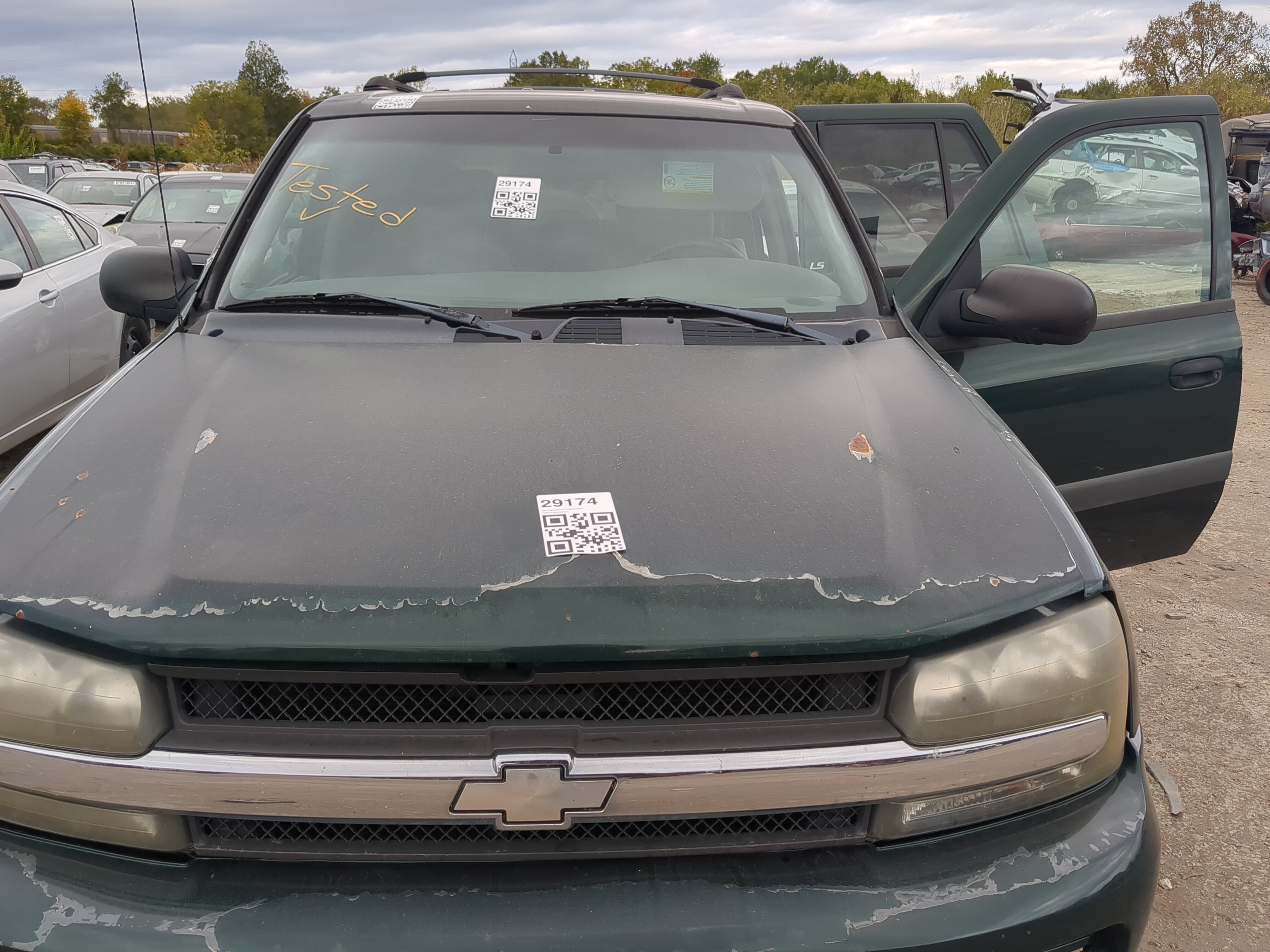 2002-2009 Chevrolet Trailblazer Hood Oem 1190119 - Oemusedautoparts1.com