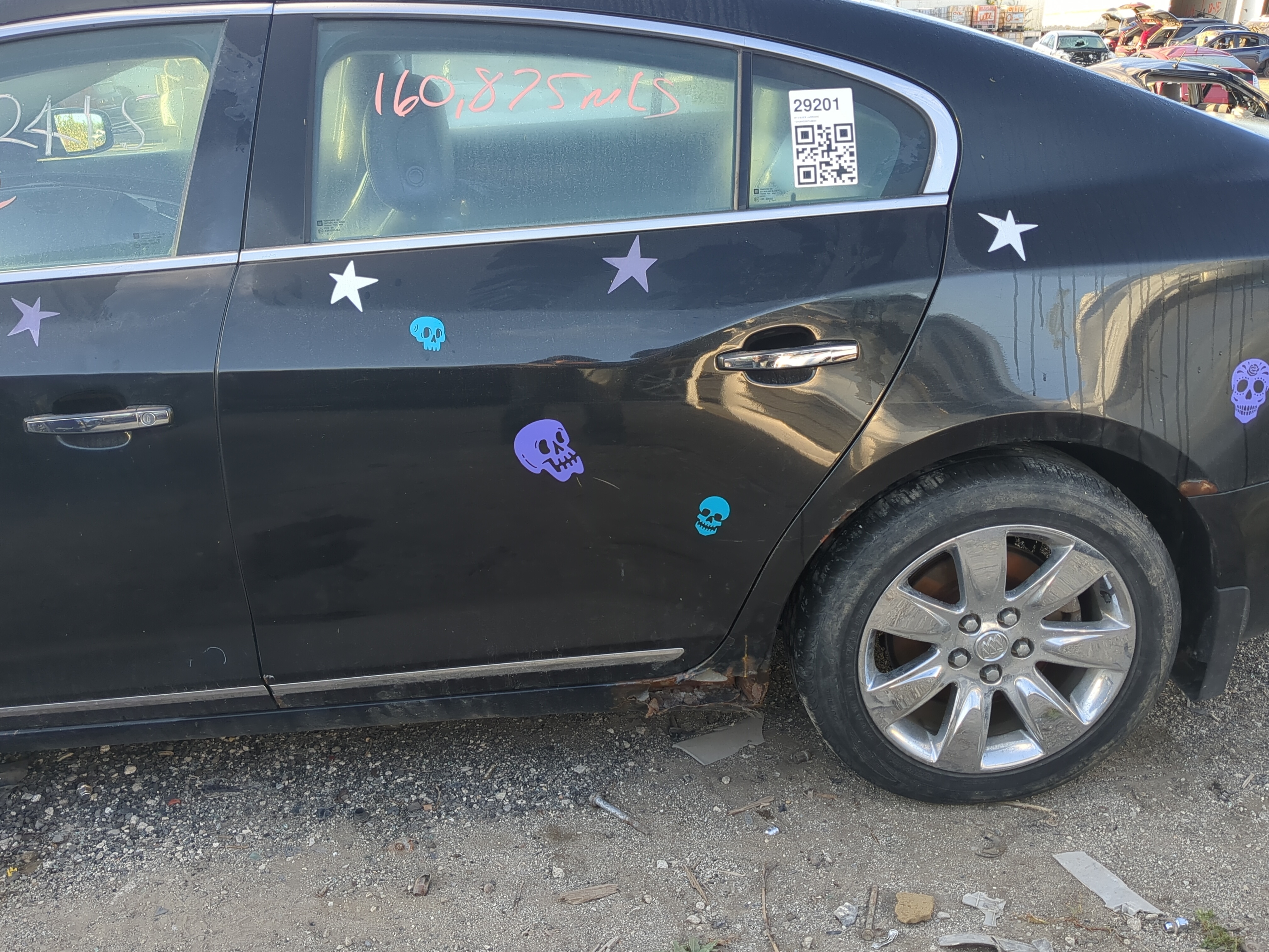 2010-2016 Buick Lacrosse Driver Rear Door Oem 1191194 - Oemusedautoparts1.com