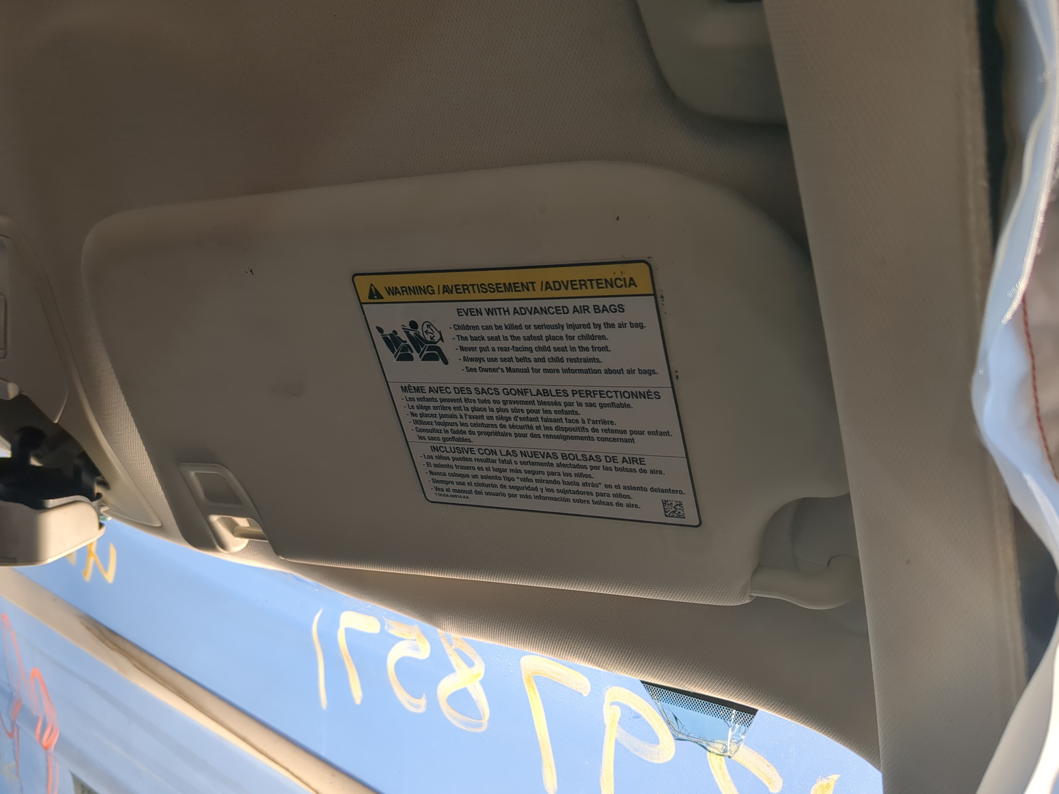 2013-2019 Ford Escape Passenger Sun Visor Mirror Right Sunvisor 1191624 - Oemusedautoparts1.com